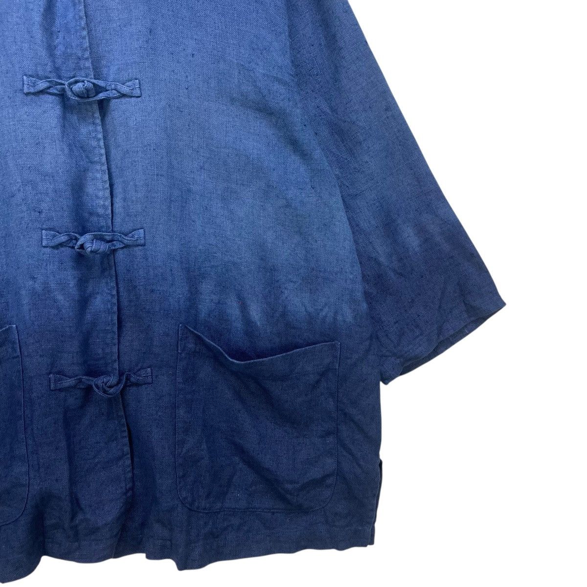 Blue Blue Japan 💥Vintage Japanese Brand Chinese Button Faded Indigo Jacket Size US M / EU 48-50 / 2 - 6 Thumbnail
