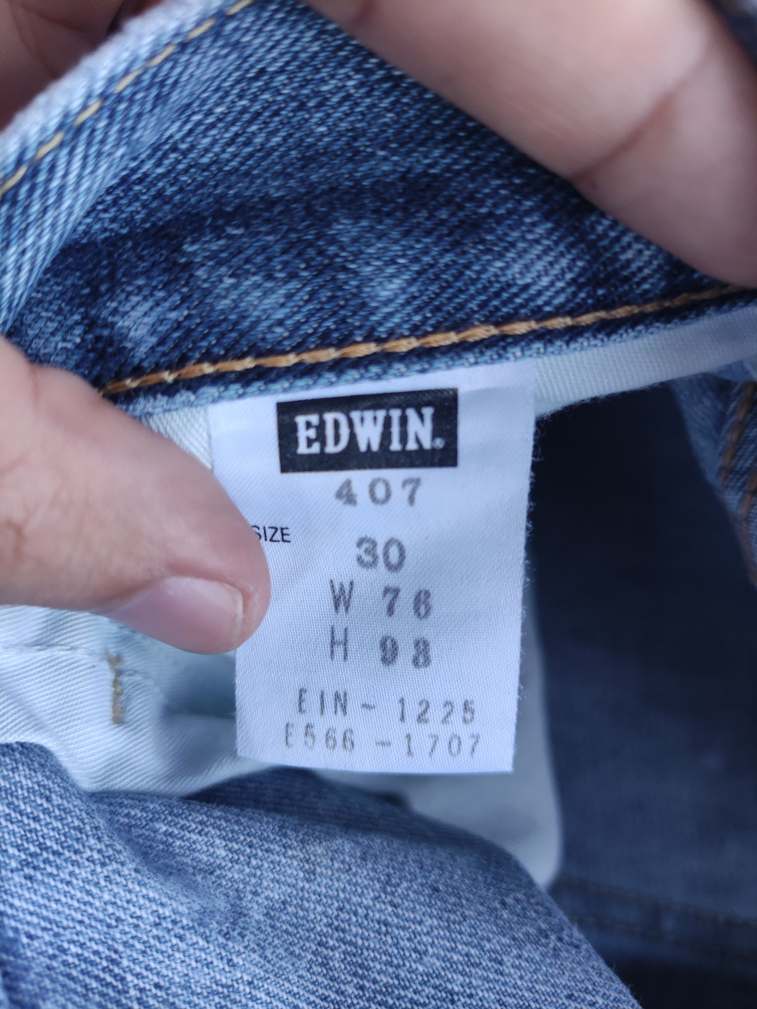 Edwin Vintage Edwin Japan Jean Distressed Faded Denim Size US 31 - 7 Thumbnail