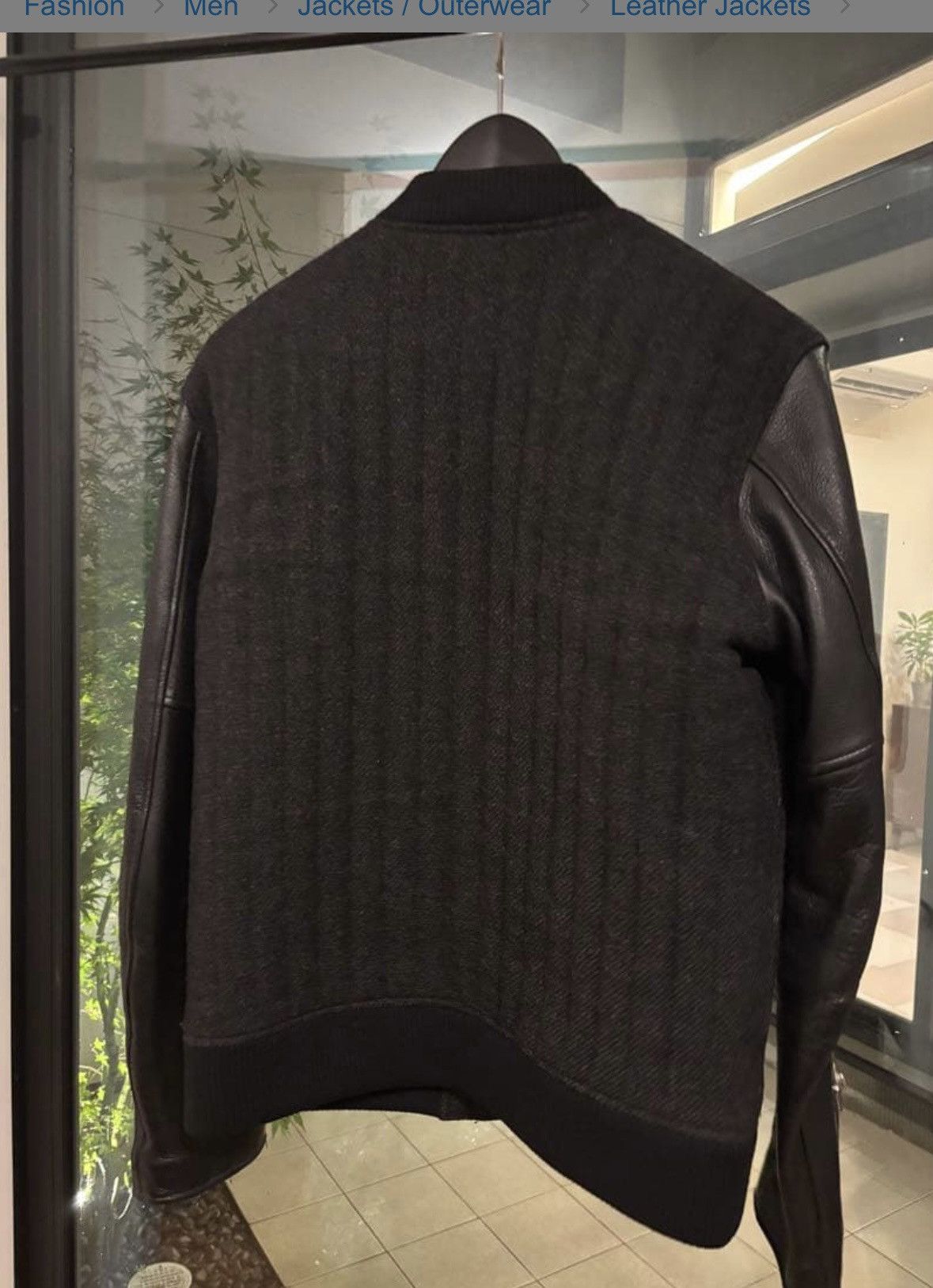 RUDE GALLERY Rare Tweed Leather Varsity Jacket Size US S / EU 44-46 / 1 - 3 Thumbnail