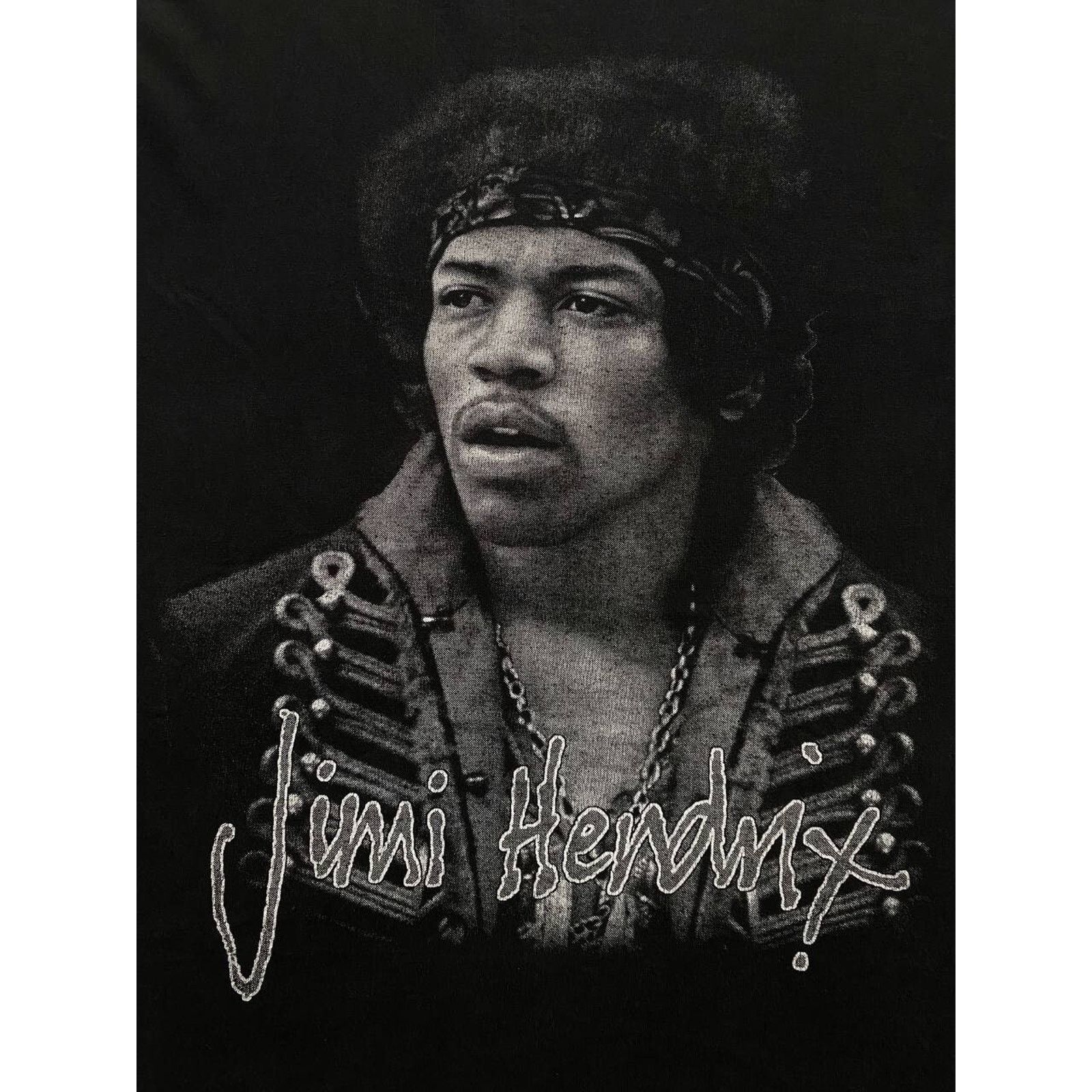 Jimi Hendrix × Vintage VINTAGE 90s JIMI HENDRIX PORTRAIT FADED DISTRESSED ROCK TEE Size US M / EU 48-50 / 2 - 4 Thumbnail