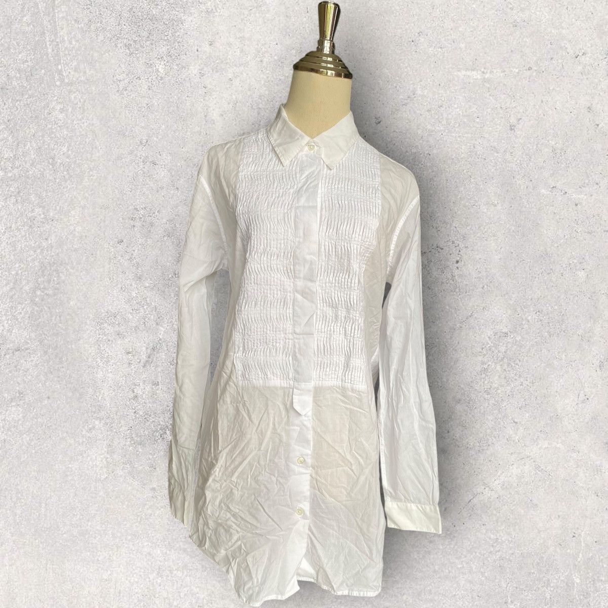 Ann Demeulemeester Ann Demeulemeester Wavy Frill Oversize Long Shirt Size XS / US 0-2 / IT 36-38 - 11 Thumbnail