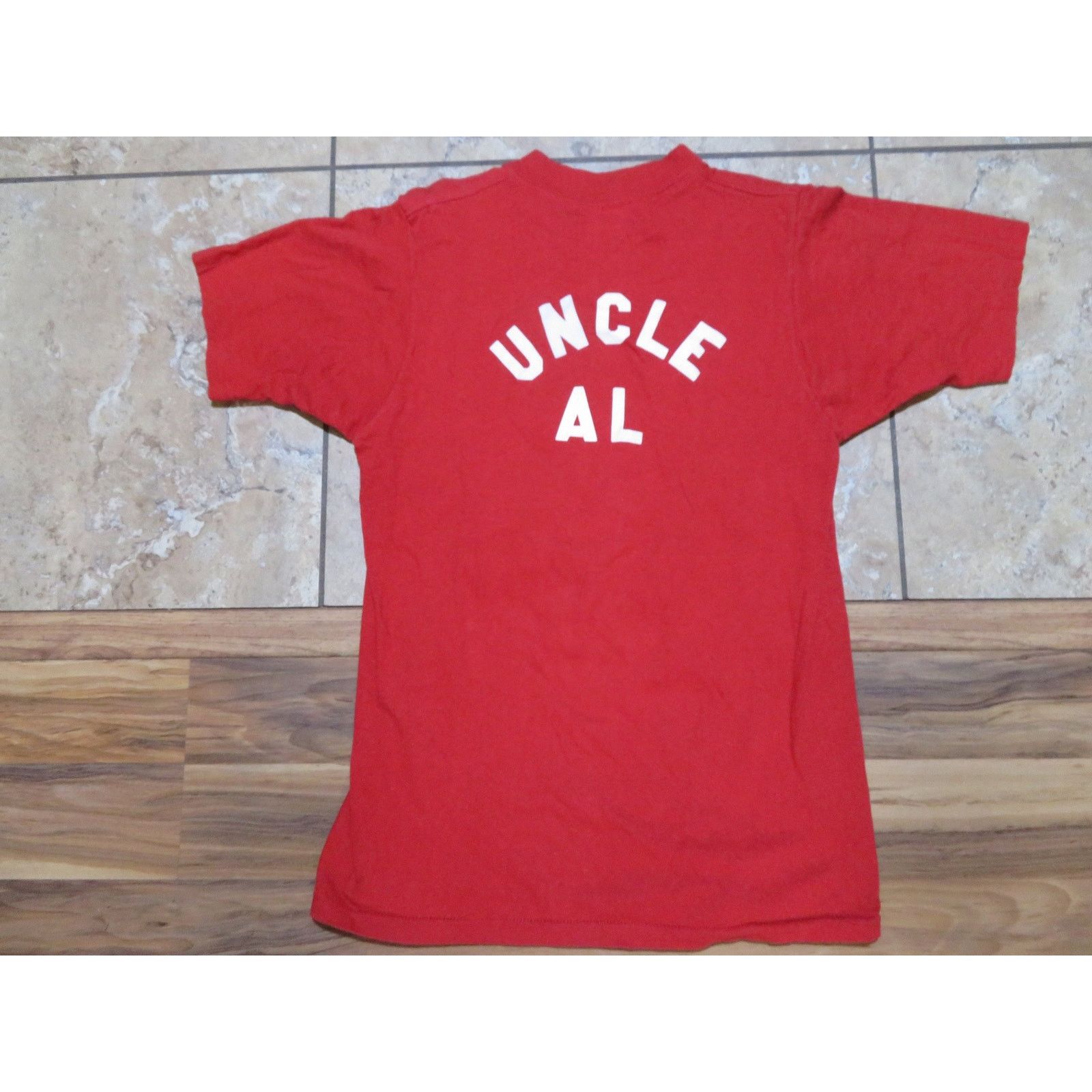 Other 70s/80s Humorous Golf T-Shirt Double Sided "Uncle Al" Red S Size US S / EU 44-46 / 1 - 3 Thumbnail