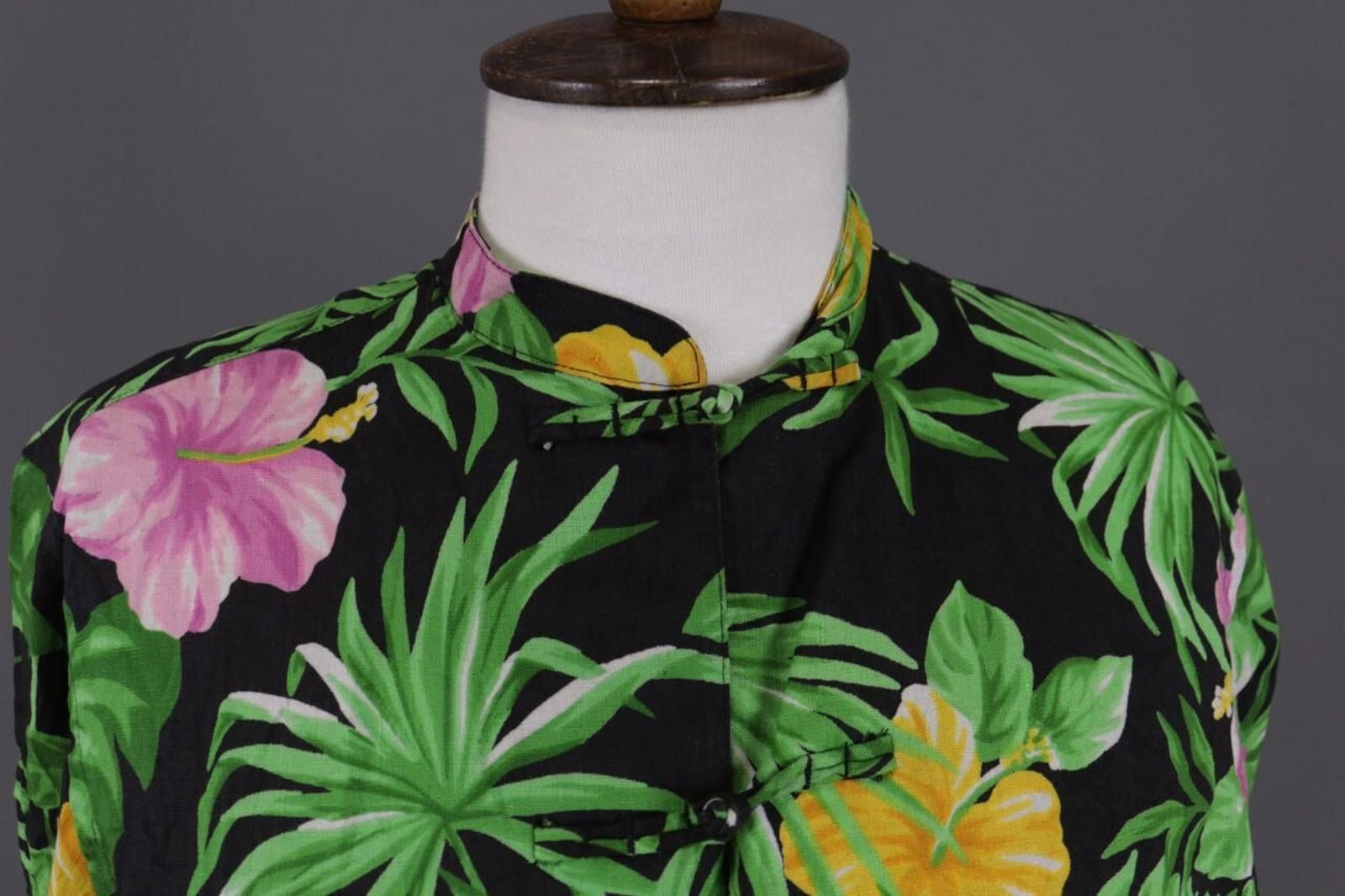 Lauren Ralph Lauren Lauren Ralph Lauren Black Linen Floral Tunic Shirt Size M Size M / US 6-8 / IT 42-44 - 5 Thumbnail