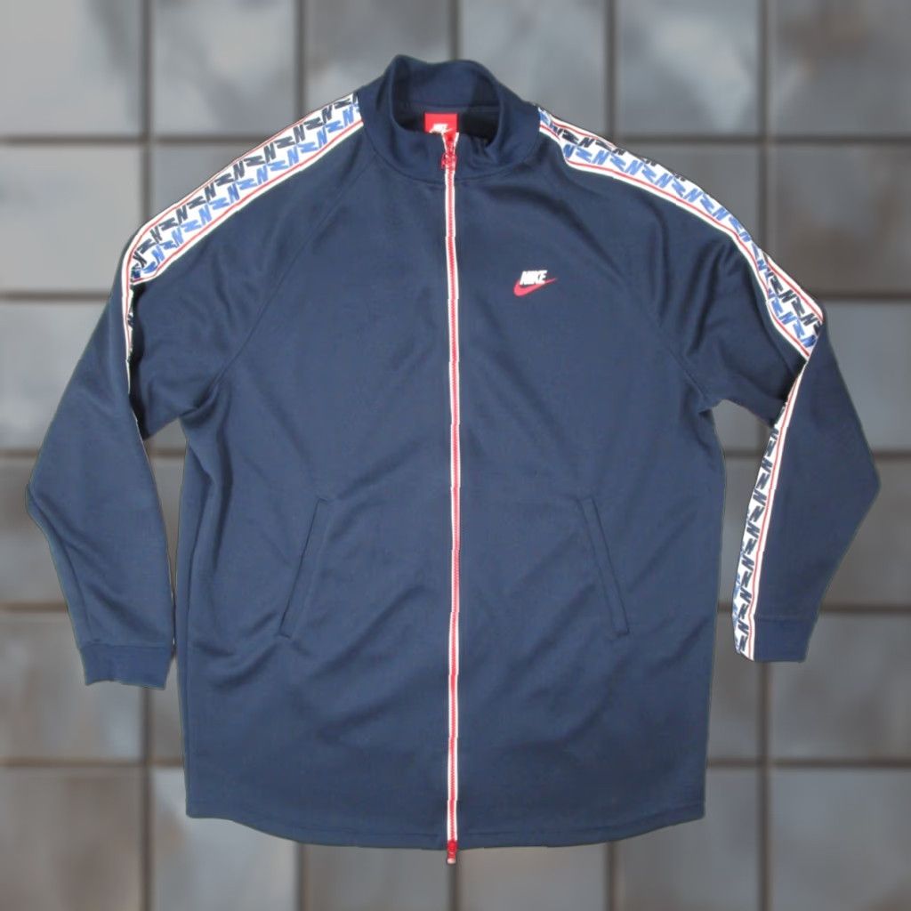 Nike Nike Jacket Mens XL Blue Full Zip Taped Track Pockets Sportwear Size US XL / EU 56 / 4 - 1 Thumbnail