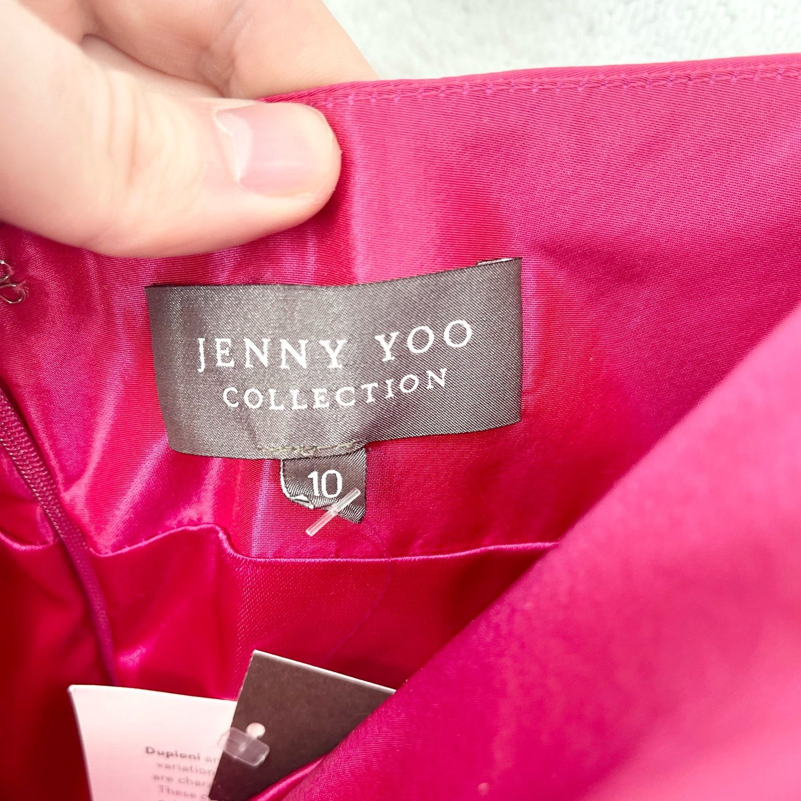 Other Jenny Yoo Size 10 Mini Dress Evening Strapless Pink NWT Size L / US 10 / IT 46 - 2 Thumbnail