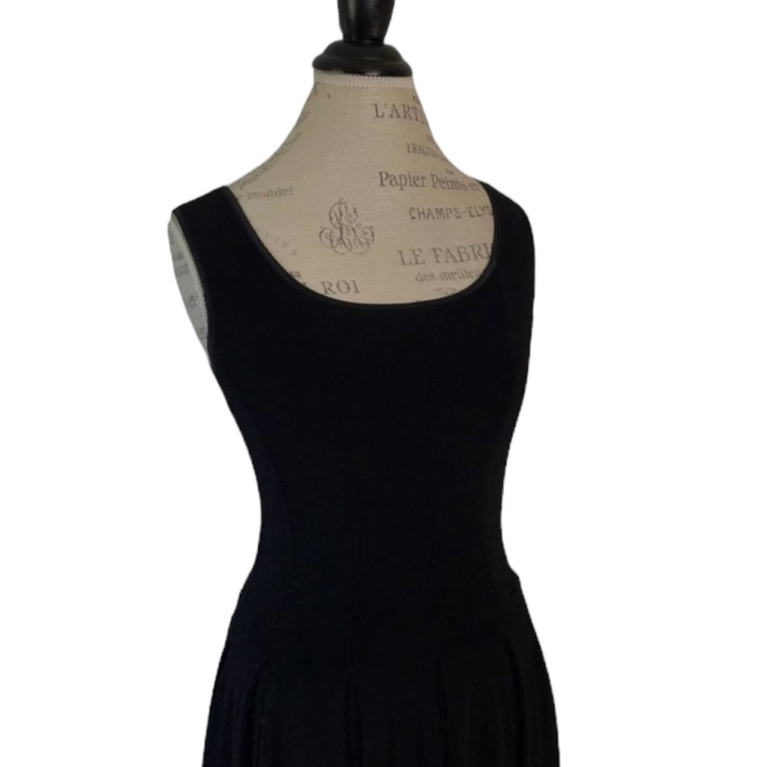 Vintage Vintage 80s 90s TOWER sleeveless pleated fit & flare dress Size M / US 6-8 / IT 42-44 - 5 Thumbnail