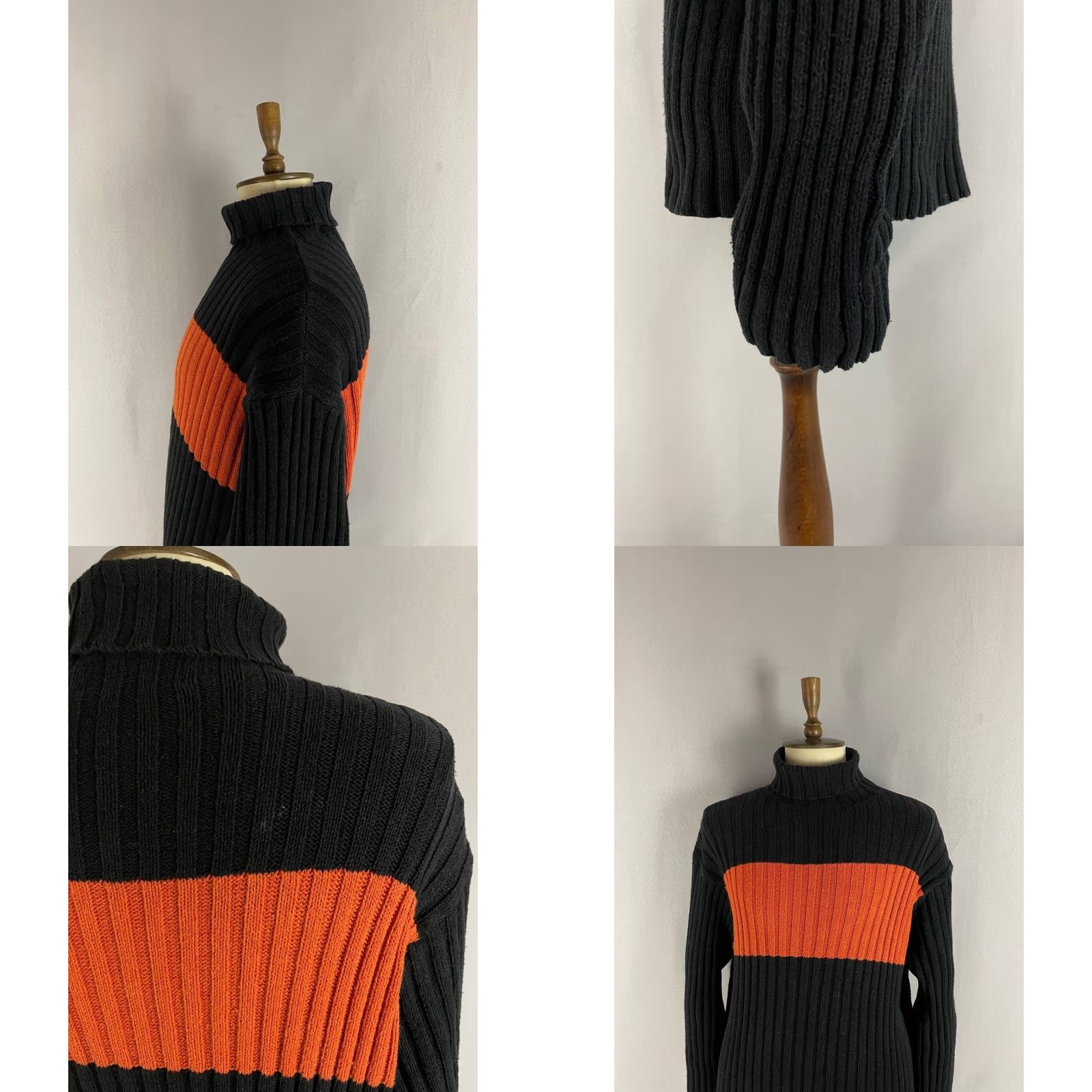Polo Ralph Lauren Polo Sport Ralph Lauren Mens Sweater XL Black Cotton High Neck Long Sleeve Pullover Size US XL / EU 56 / 4 - 8 Thumbnail