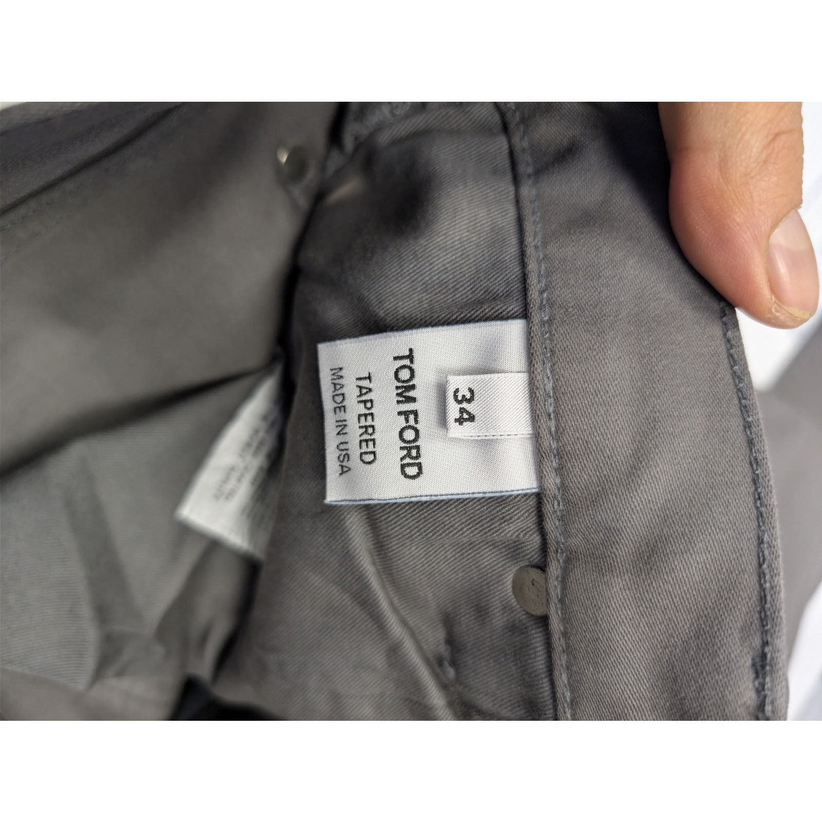 Tom Ford o1rshd1 Tapered Jeans in Grey Size US 34 / EU 50 - 17 Thumbnail