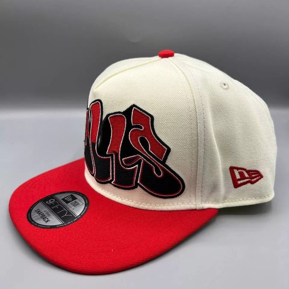 New Era × Vintage Chicago Bulls Hat Men Graffiti Retro Snap Back A-Frame Size ONE SIZE - 2 Thumbnail