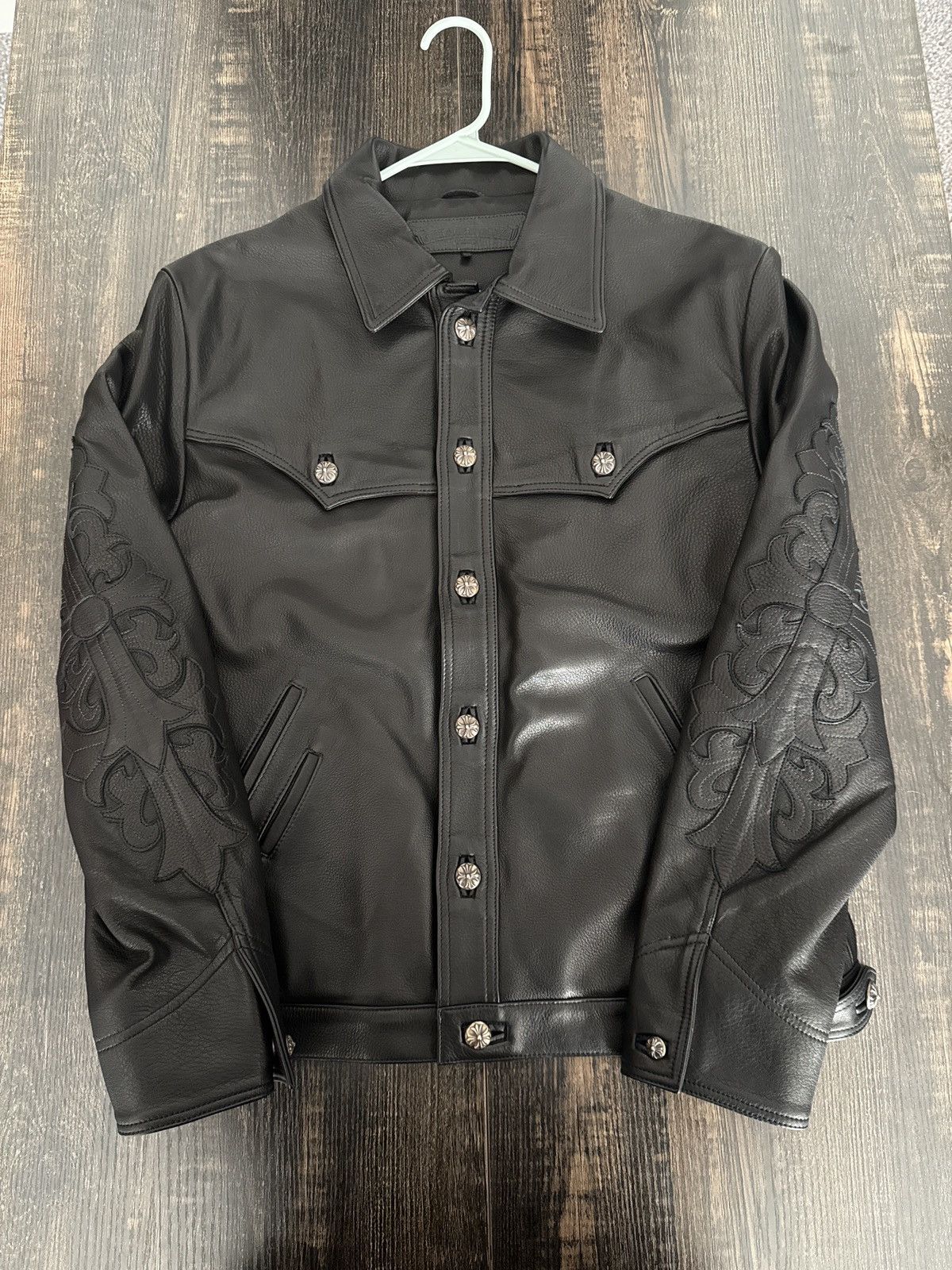 Chrome Hearts Chrome Hearts Leather Jacket Size US L / EU 52-54 / 3 - 9 Thumbnail