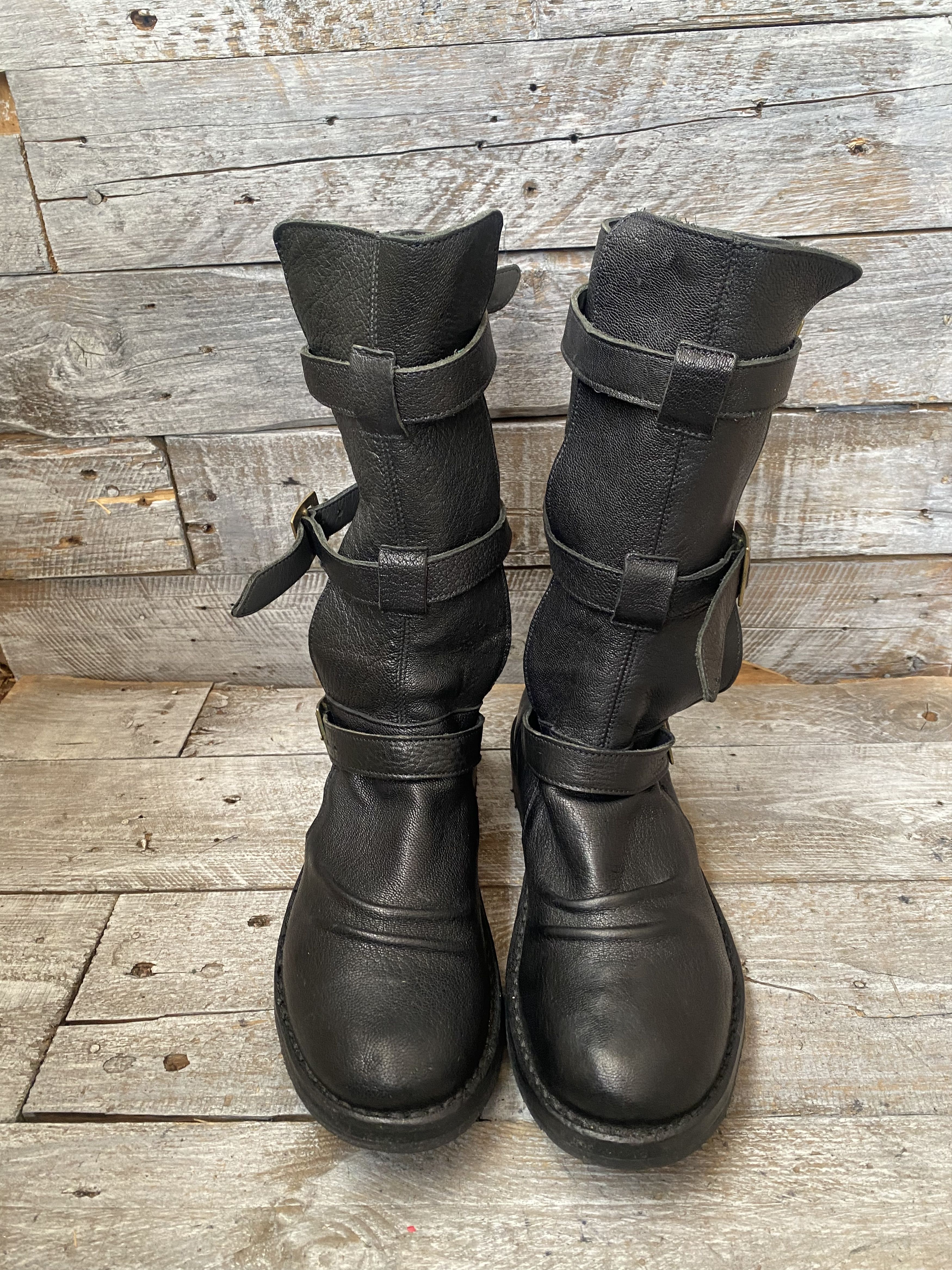 Fiorentini + Baker Fiorentini + baker distressed moto distressed boots sz39 Size US 8.5 / IT 38.5 - 2 Thumbnail