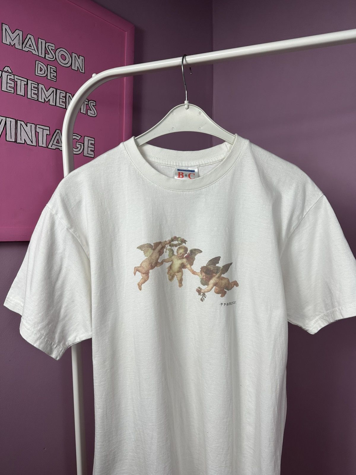 Other Peter Paul Rubens Angels Painting Art B&C Vintage T-Shirt Size US S / EU 44-46 / 1 - 4 Thumbnail