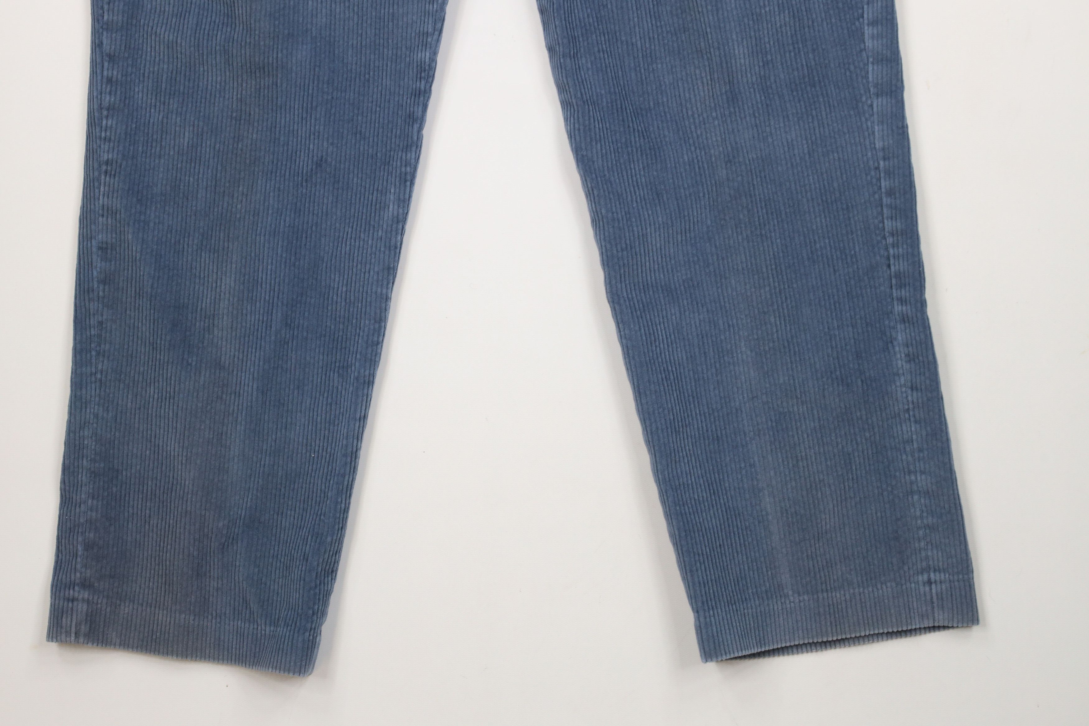 Vintage Vintage 90s Streetwear Pleated Corduroy Chino Pants Blue Size US 32 / EU 48 - 4 Thumbnail
