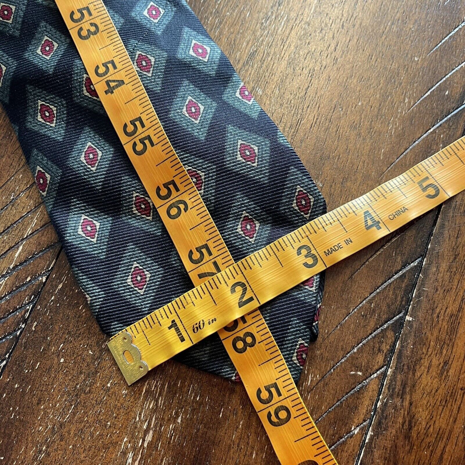 Polo Ralph Lauren Vtg Polo Ralph Lauren Geometric 100% Silk Tie Handmade USA 2 Size ONE SIZE - 8 Thumbnail