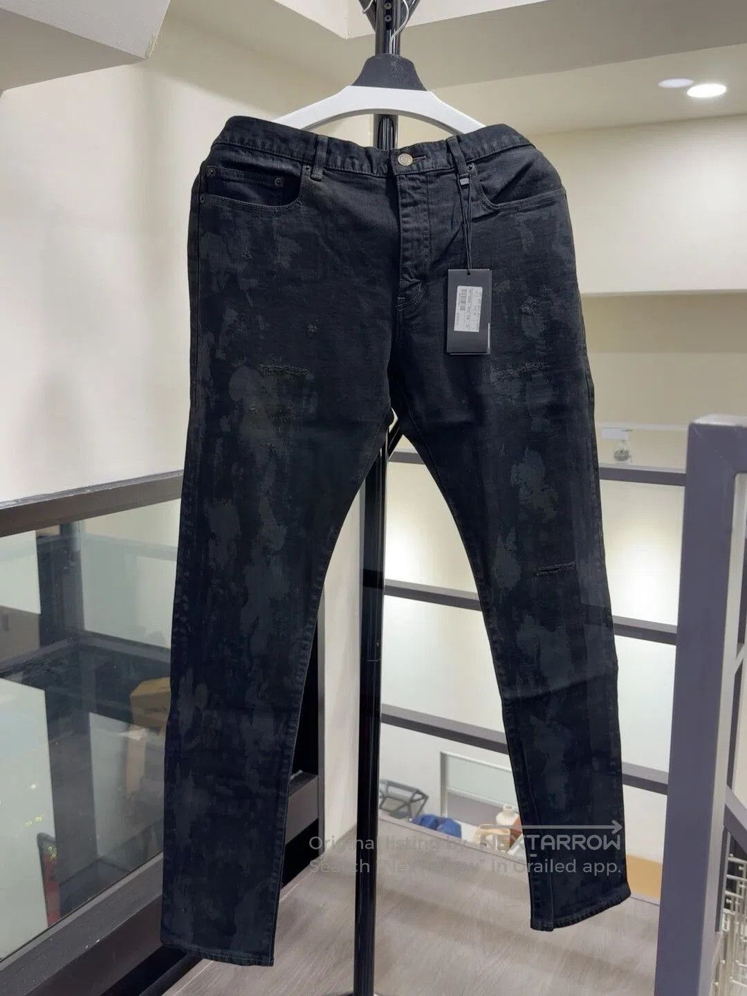 Saint Laurent Paris Saint Laurent Black Denim Pants Size 36. Size US 36 / EU 52 - 1 Thumbnail