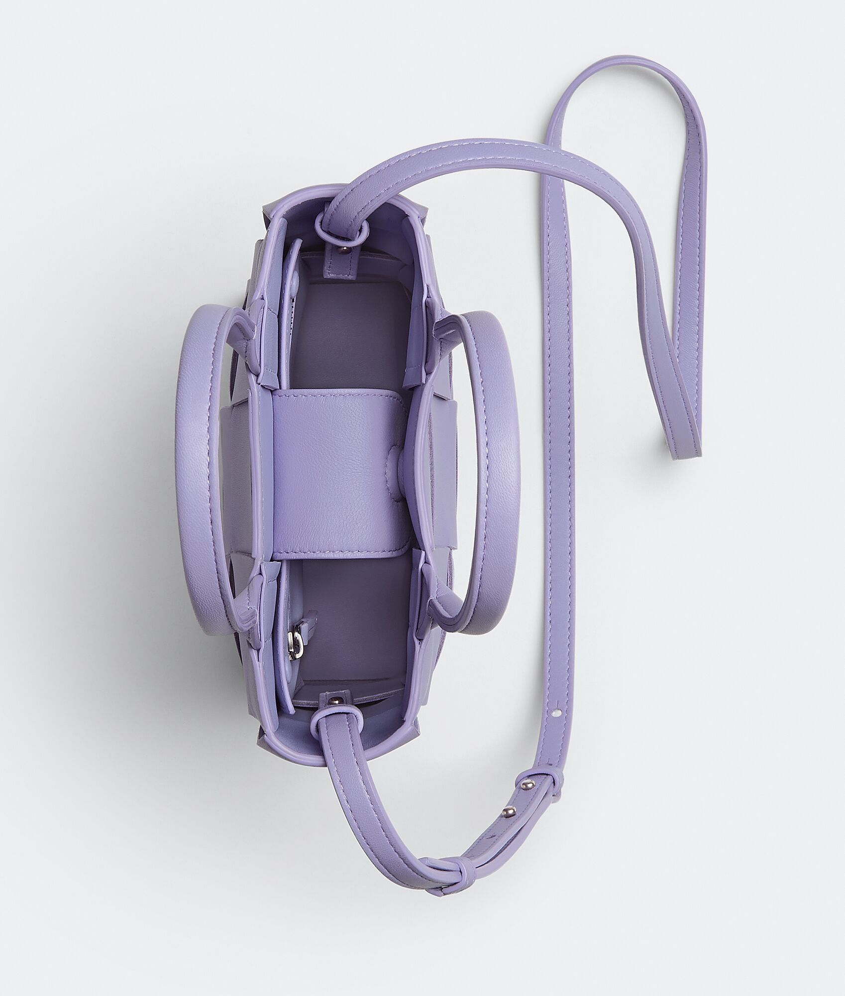 Bottega Veneta o1n1vont0325 Size: OS / Mini Cassette Tote Bag in Purple Size ONE SIZE - 3 Thumbnail