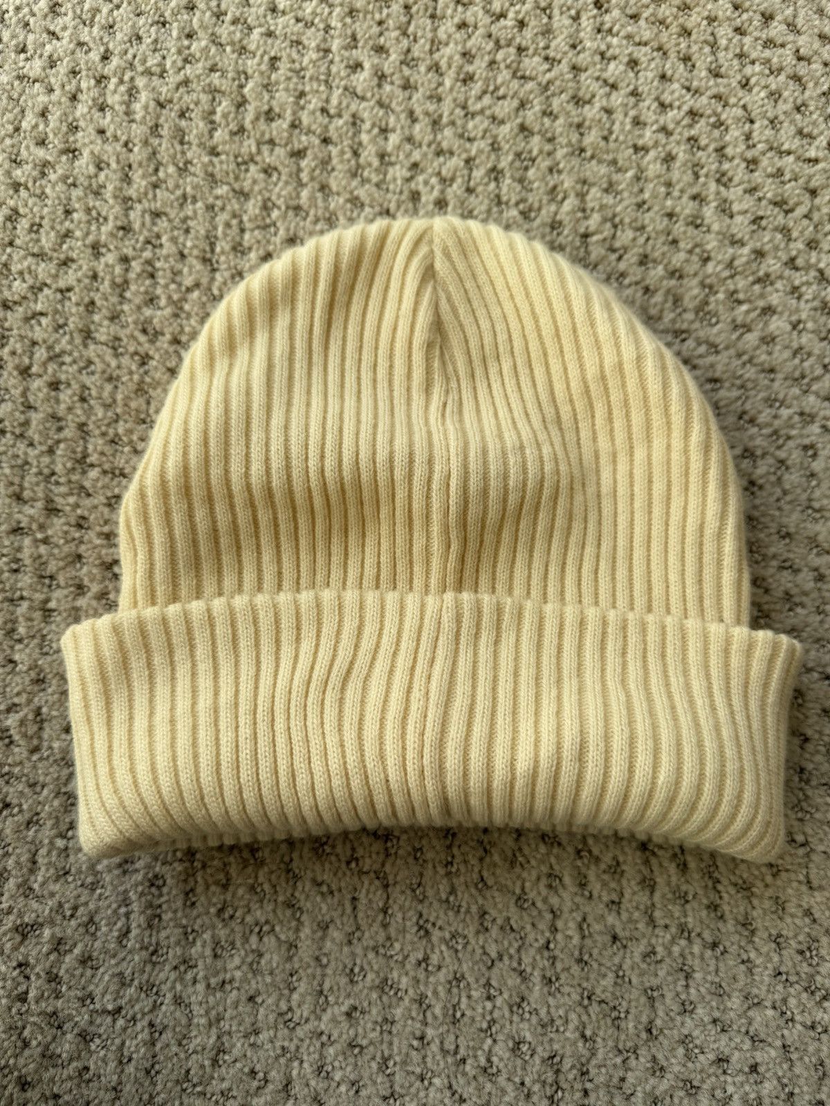 Supreme ***RARE SUPREME CREAM BEANIE Size ONE SIZE - 2 Thumbnail
