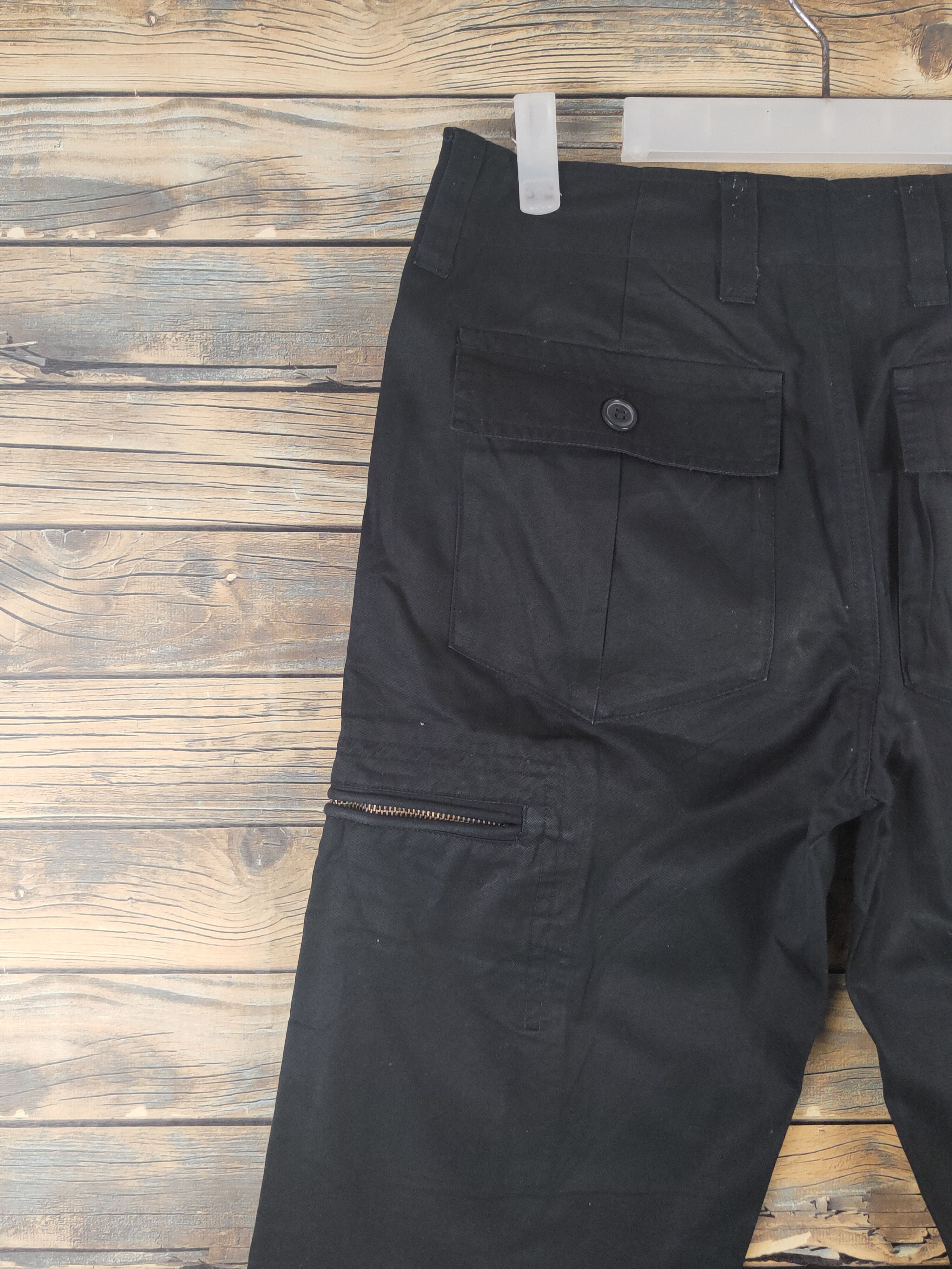 Japanese Brand DL Playmore Black Multipocket Tactical Cargo Pants #1511 Size US 31 - 8 Thumbnail