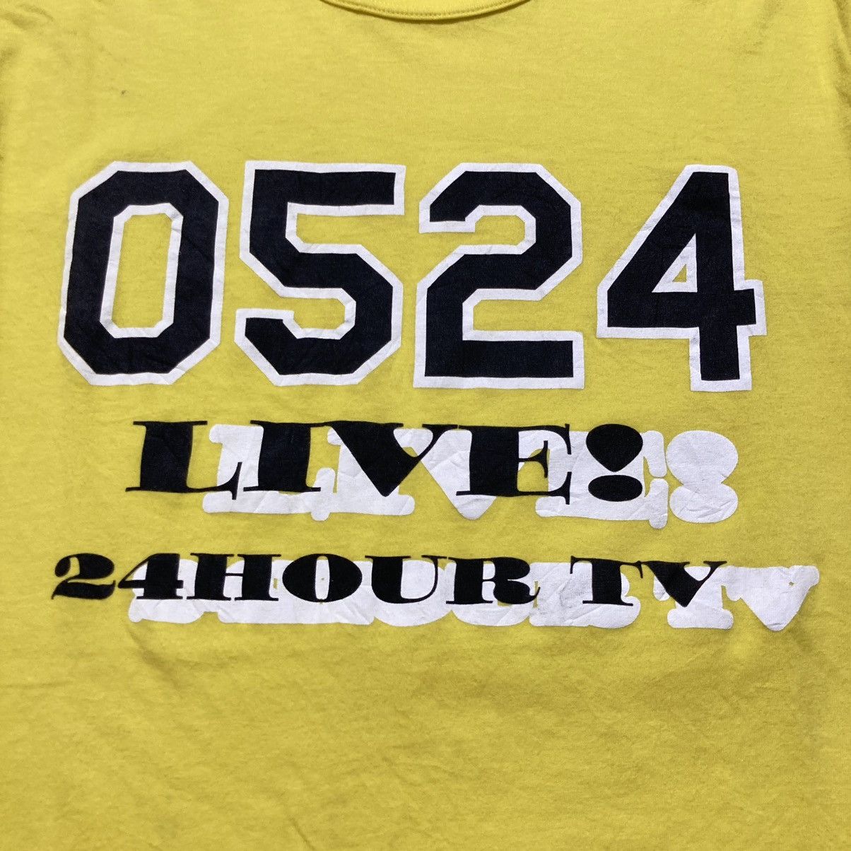 Japanese Brand Vintage 24 Hour Television Big Logo T-shirt Yellow Size US M / EU 48-50 / 2 - 4 Thumbnail