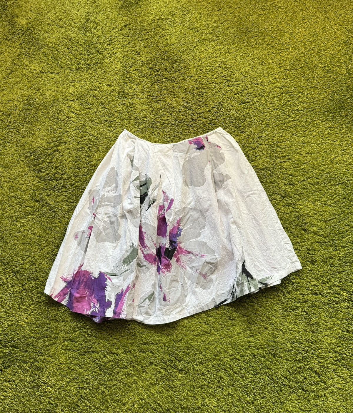Designer × Dries Van Noten Dries Van Noten avant garde floral pattern skirt Size 27" / US 4 / IT 40 - 2 Thumbnail
