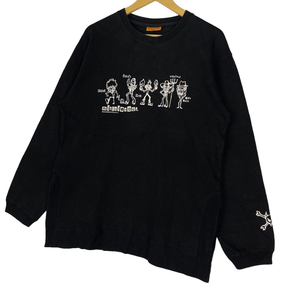 Vintage Vintage Mischievous Full Print Crewneck Sweatshirt Size M Size US M / EU 48-50 / 2 - 3 Thumbnail