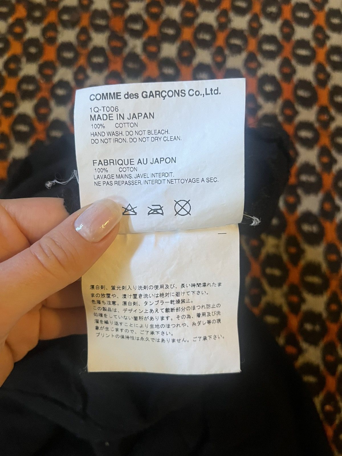 Comme des Garcons Black Vintage CDG Black graphic woman’s top Size XS / US 0-2 / IT 36-38 - 5 Thumbnail