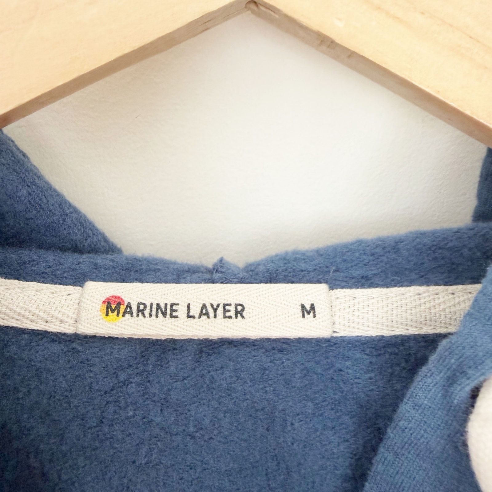 Marine Layer Marine Layer Blue Afternoon Full Zip Hoodie Sz M Size US M / EU 48-50 / 2 - 2 Thumbnail
