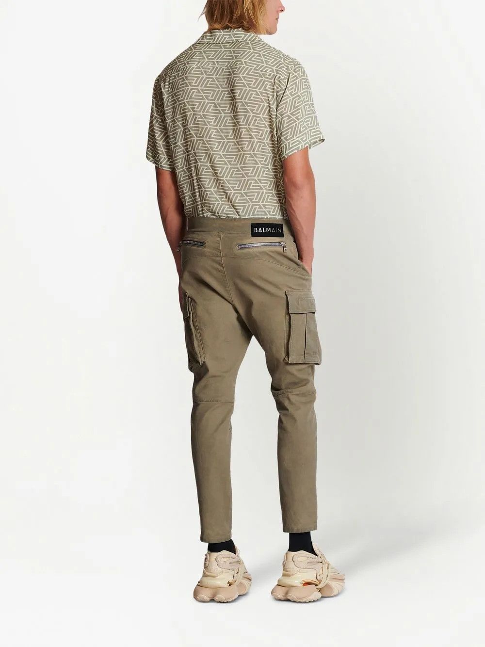Balmain o1y0426 Cargo Pant in Military Green Size US 30 / EU 46 - 4 Thumbnail