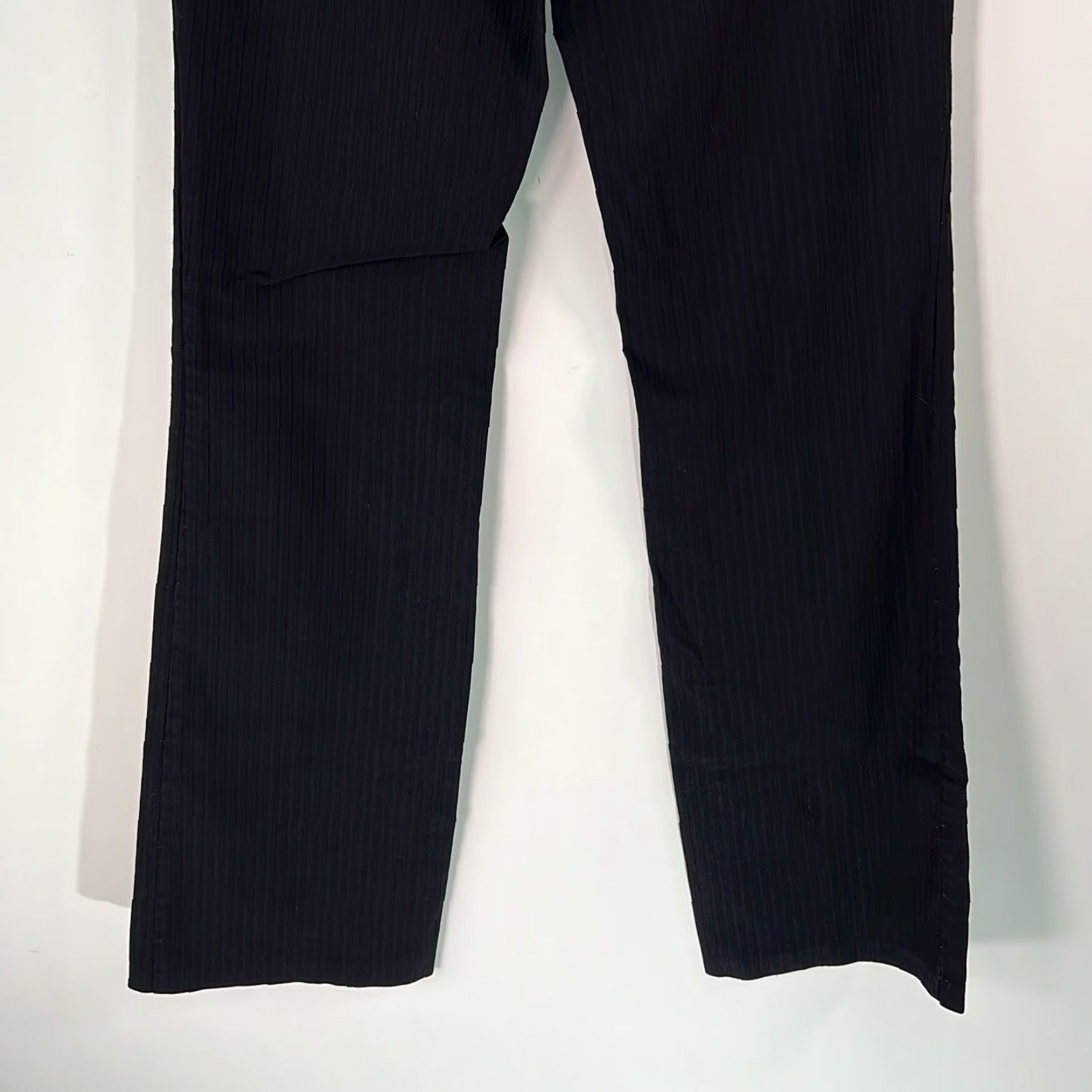 Vintage Joe Benbasset Womens Black Flat Front Ultra Low Rise Casual Dress Pants Size 5 Size 27" / US 4 / IT 40 - 6 Thumbnail