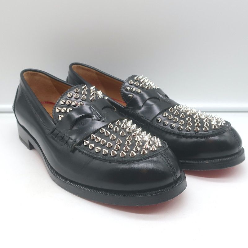 Christian Louboutin Christian Louboutin Montezupik Spike Loafers Black Size 41 Size US 8.5 / EU 41-42 - 1 Thumbnail