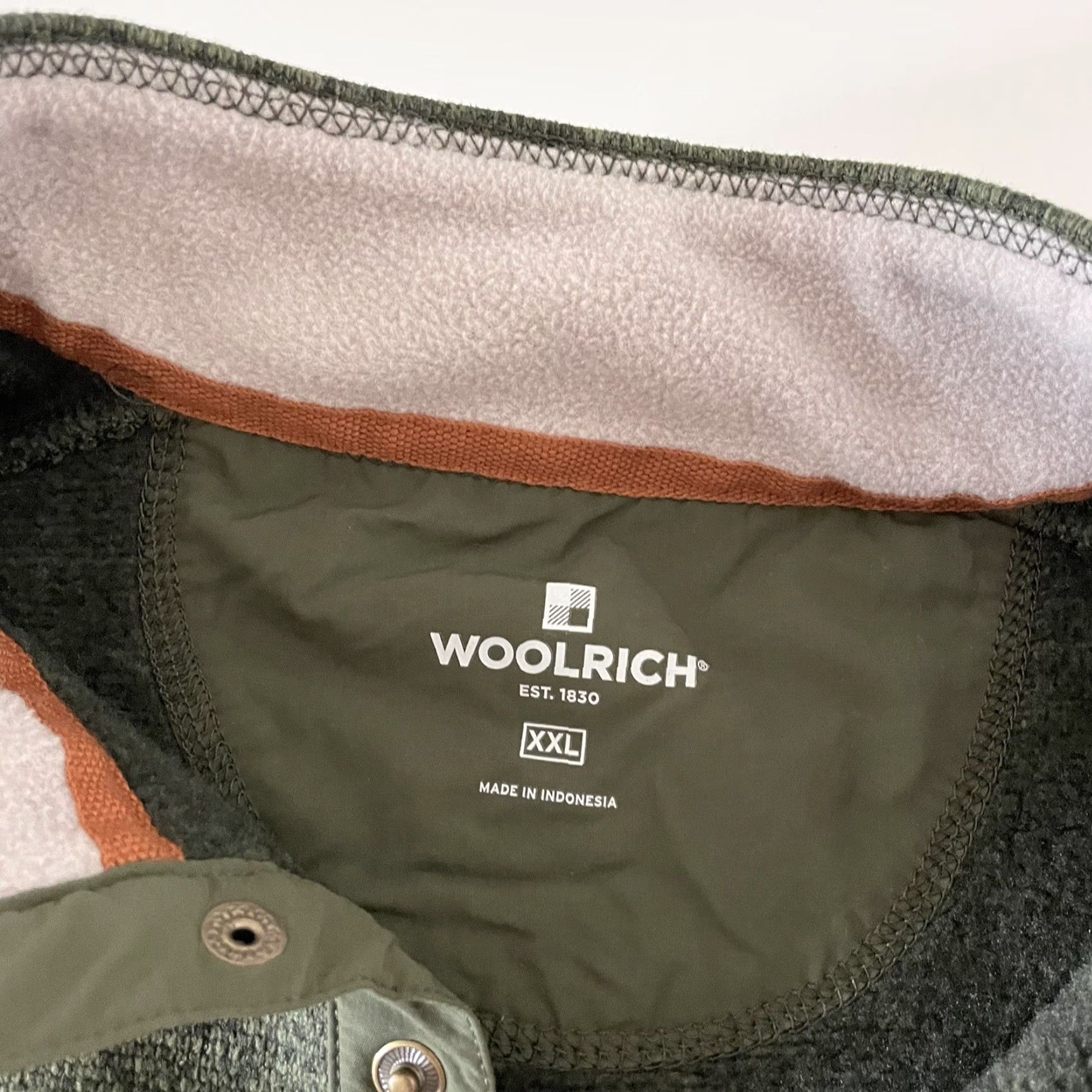 Vintage Woolrich Jacket Fleece Green 2XL Snap Pullover Knit Button Mens Size US XXL / EU 58 / 5 - 4 Thumbnail