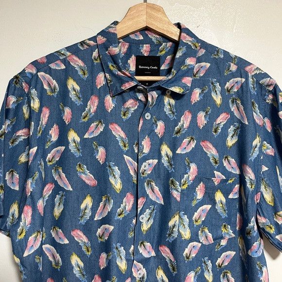 Barney Cools Barney Cools Feather Print Short Sleeve Shirt - Size M Size US M / EU 48-50 / 2 - 7 Thumbnail