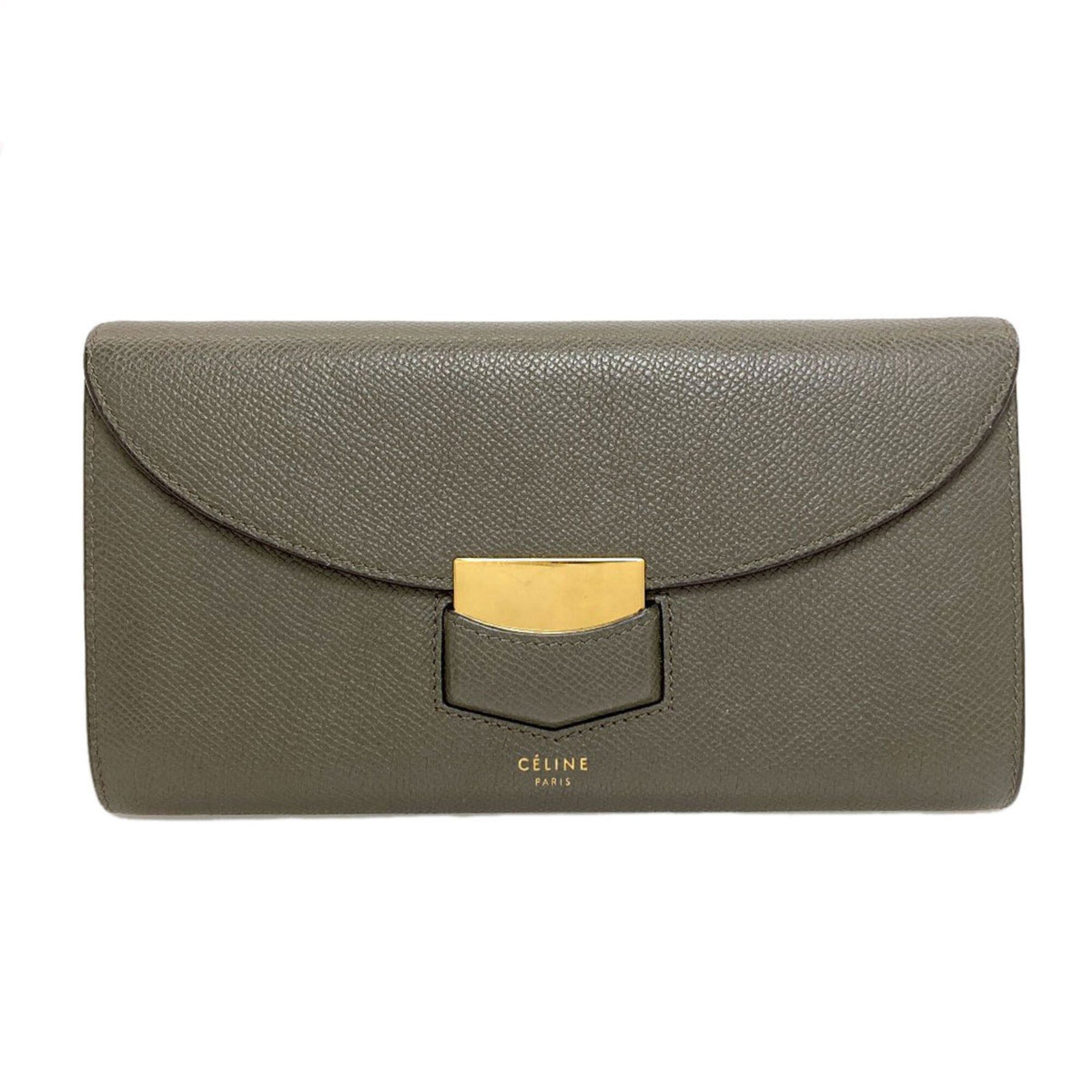 Celine Celine Trotter Long Wallet (with coin purse), Leather, Women's CELINE Size ONE SIZE - 1 Thumbnail