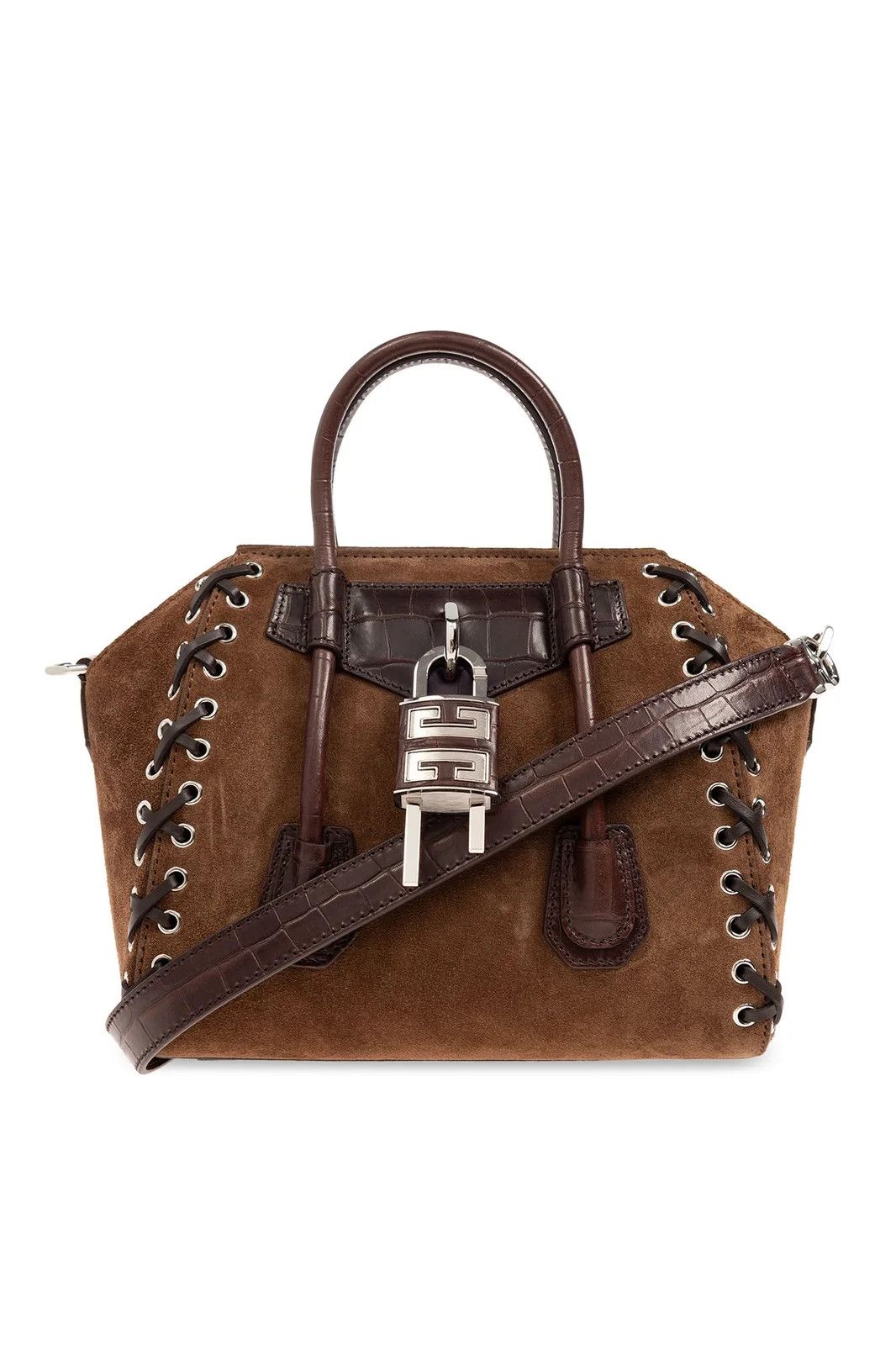 Givenchy O1W1Db10525 Size: Os/antigona Lock Corset Mini Bag In Brown, Women's