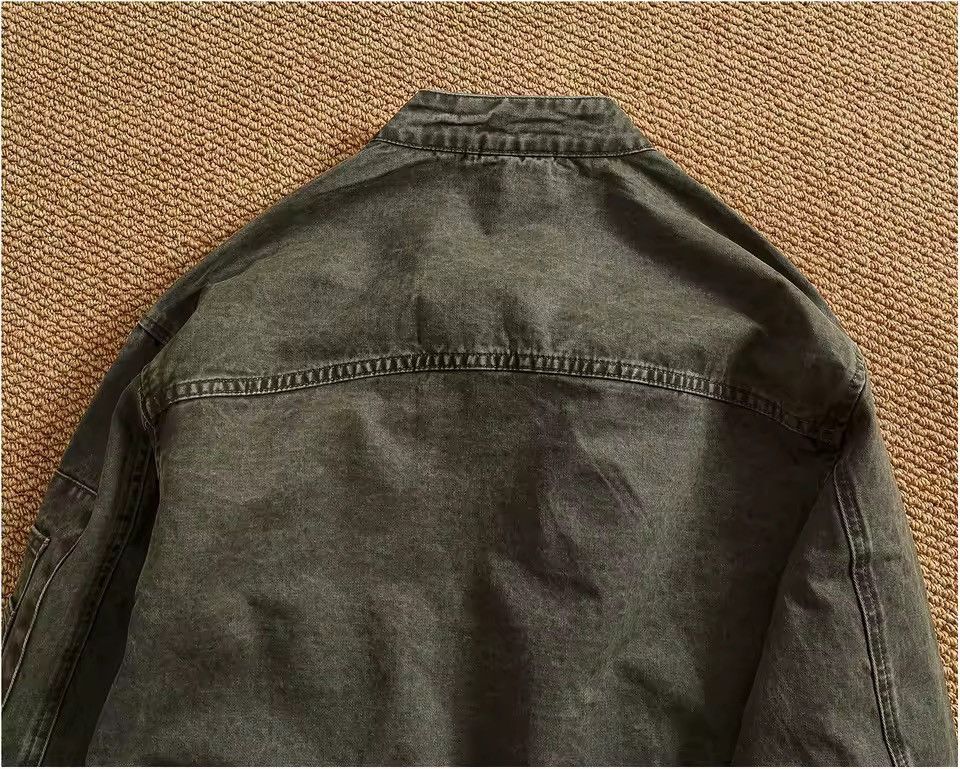 Other Khaki Streetwear Retro Vintage Style Work Washed Jacket Size US L / EU 52-54 / 3 - 9 Thumbnail