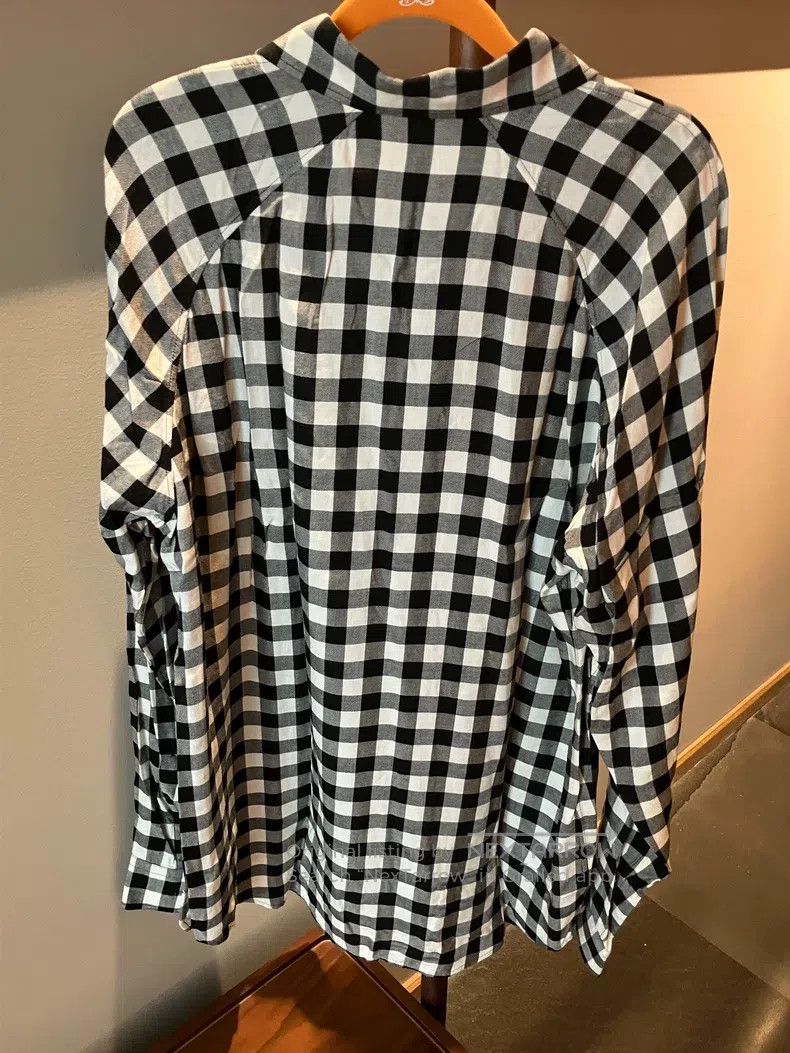 Balenciaga Balenciaga Black and white checkered long-sleeve shirt, si Size XS / US 0-2 / IT 36-38 - 2 Thumbnail