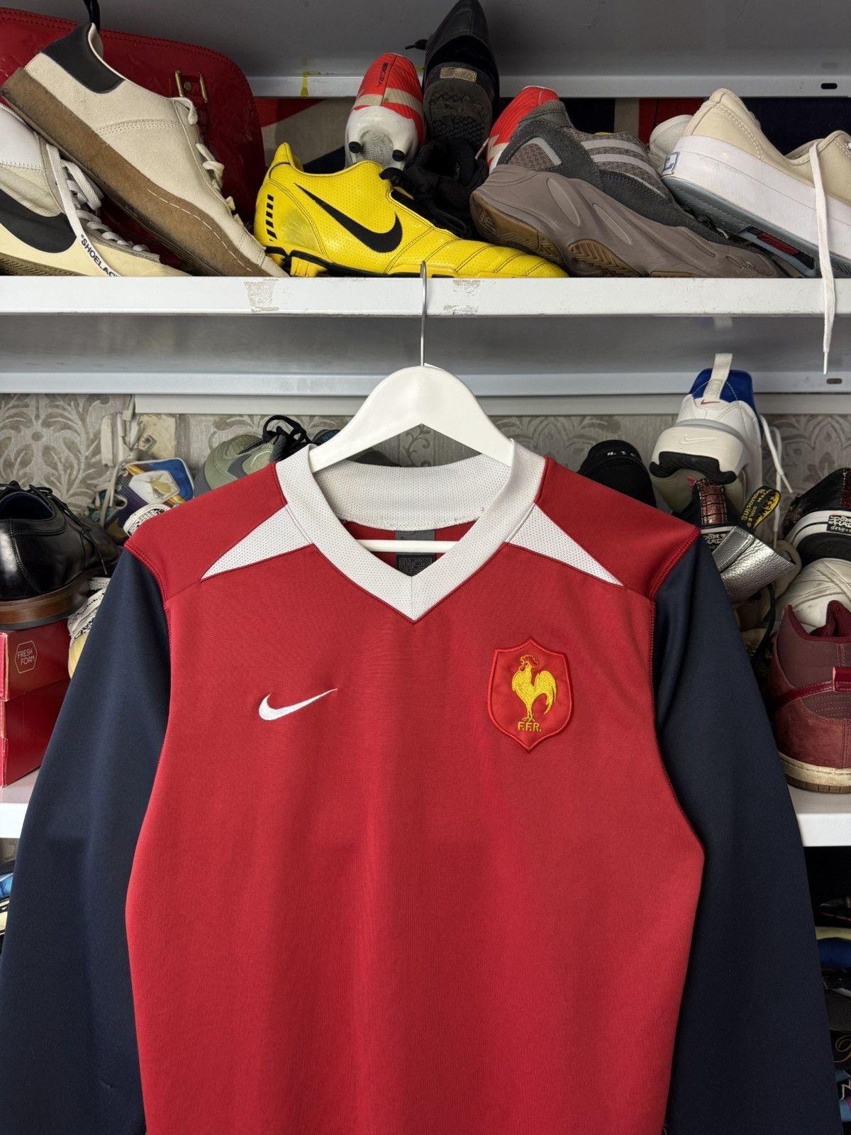 Nike Vintage Nike Y2K 2004 France National Team Longsleeve Jersey Size US S / EU 44-46 / 1 - 2 Thumbnail