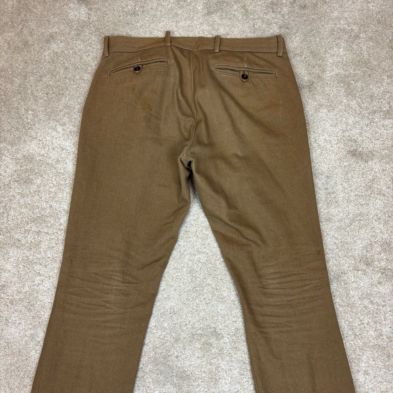 Gustin Gustin California Slim Washed Brown Pants Men's 34x34 Size US 34 / EU 50 - 4 Thumbnail