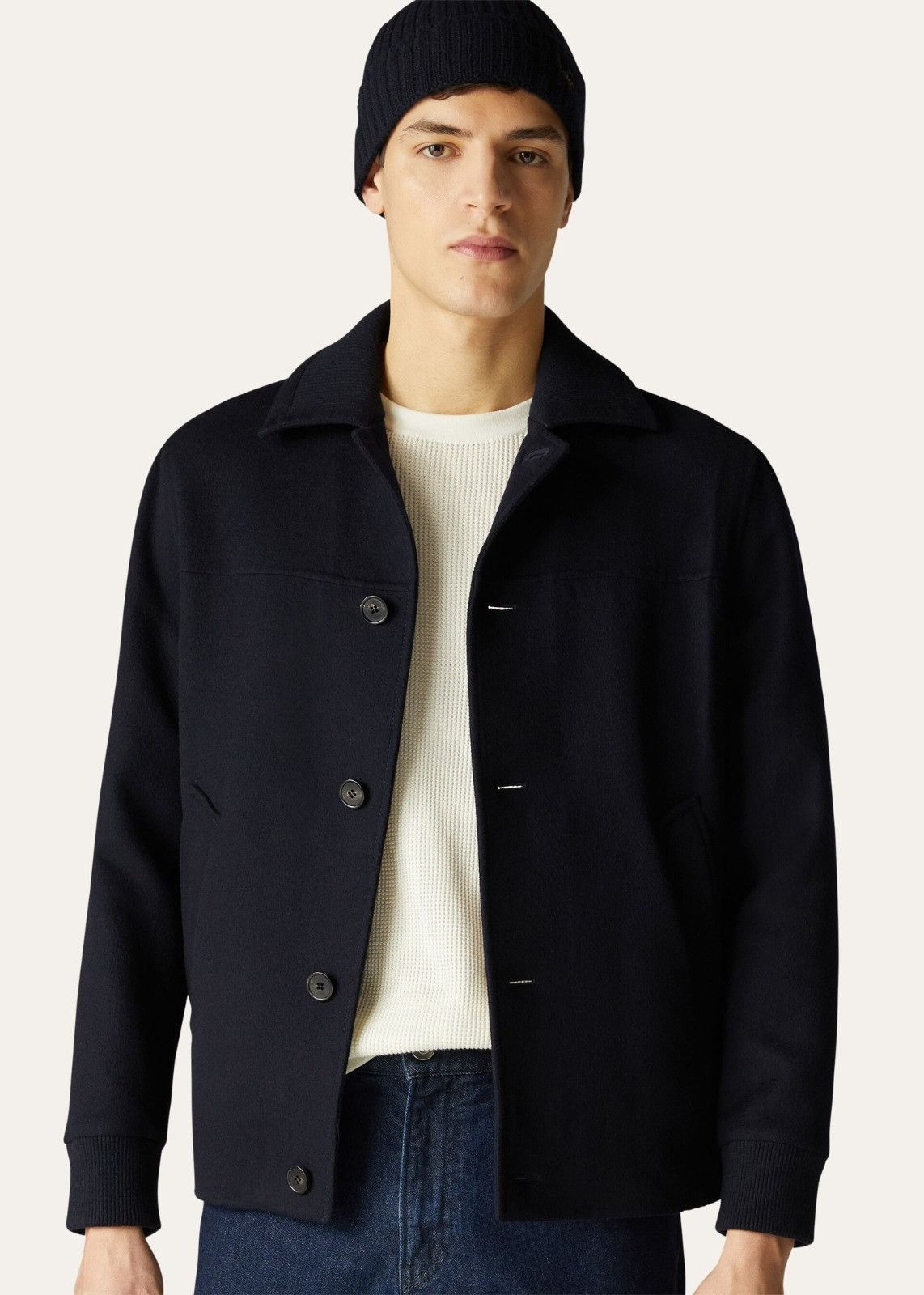 Loro Piana o1srvl11e1124 Blouson Double Overjacket in Navy Blue Size US S / EU 44-46 / 1 - 4 Thumbnail