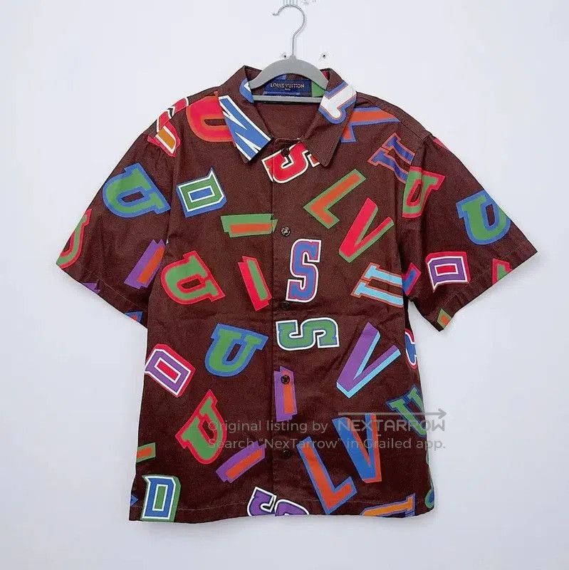 Louis Vuitton Louis Vuitton Colorful Logo Short Sleeve Shirt . Size XS / US 0-2 / IT 36-38 - 1 Thumbnail