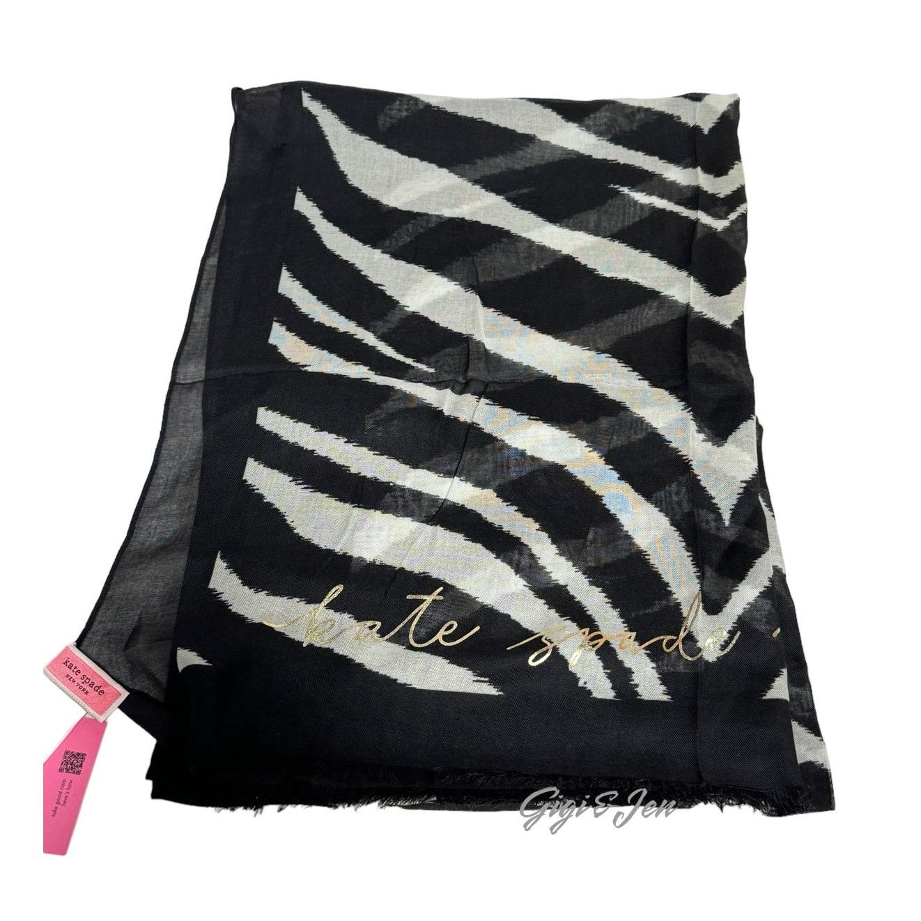 Kate Spade Kate Spade New York Zebra Print Oblong Scarf Accessory Size ONE SIZE - 6 Thumbnail