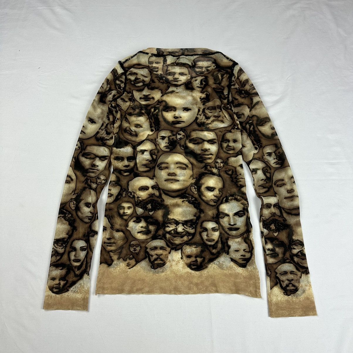 Jean Paul Gaultier Jean Paul Gaultier Maille Femme Sheer Face Print Mesh Top Size S / US 4 / IT 40 - 5 Thumbnail