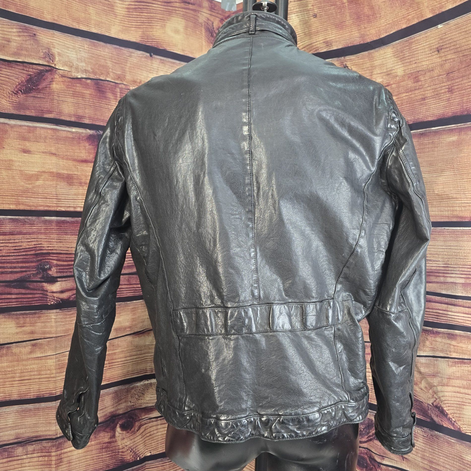 Neil Barrett Neil Barrett "Orlando" Jacket. Textured leather. Size US XL / EU 56 / 4 - 5 Thumbnail