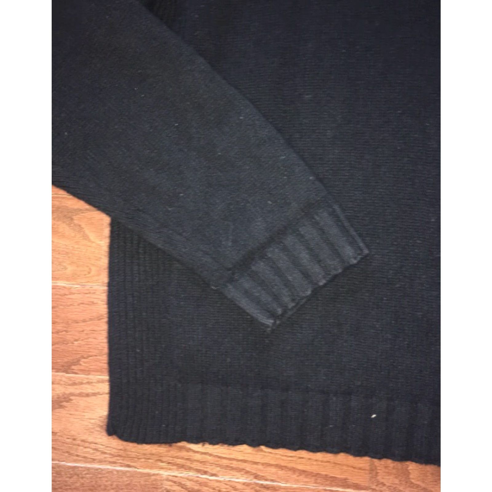 Tommy Hilfiger Tommy Hilfiger Jacket Mens XL Black 100% Lambswool 1/2 Zip Size US XL / EU 56 / 4 - 3 Thumbnail