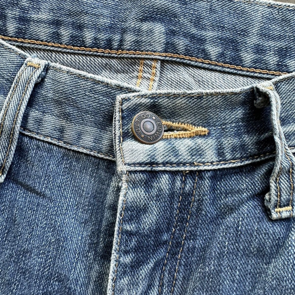 Japanese Brand Vintage Edwin Distressed Faded Denim Jean Pant W28 Size US 28 / EU 44 - 4 Thumbnail