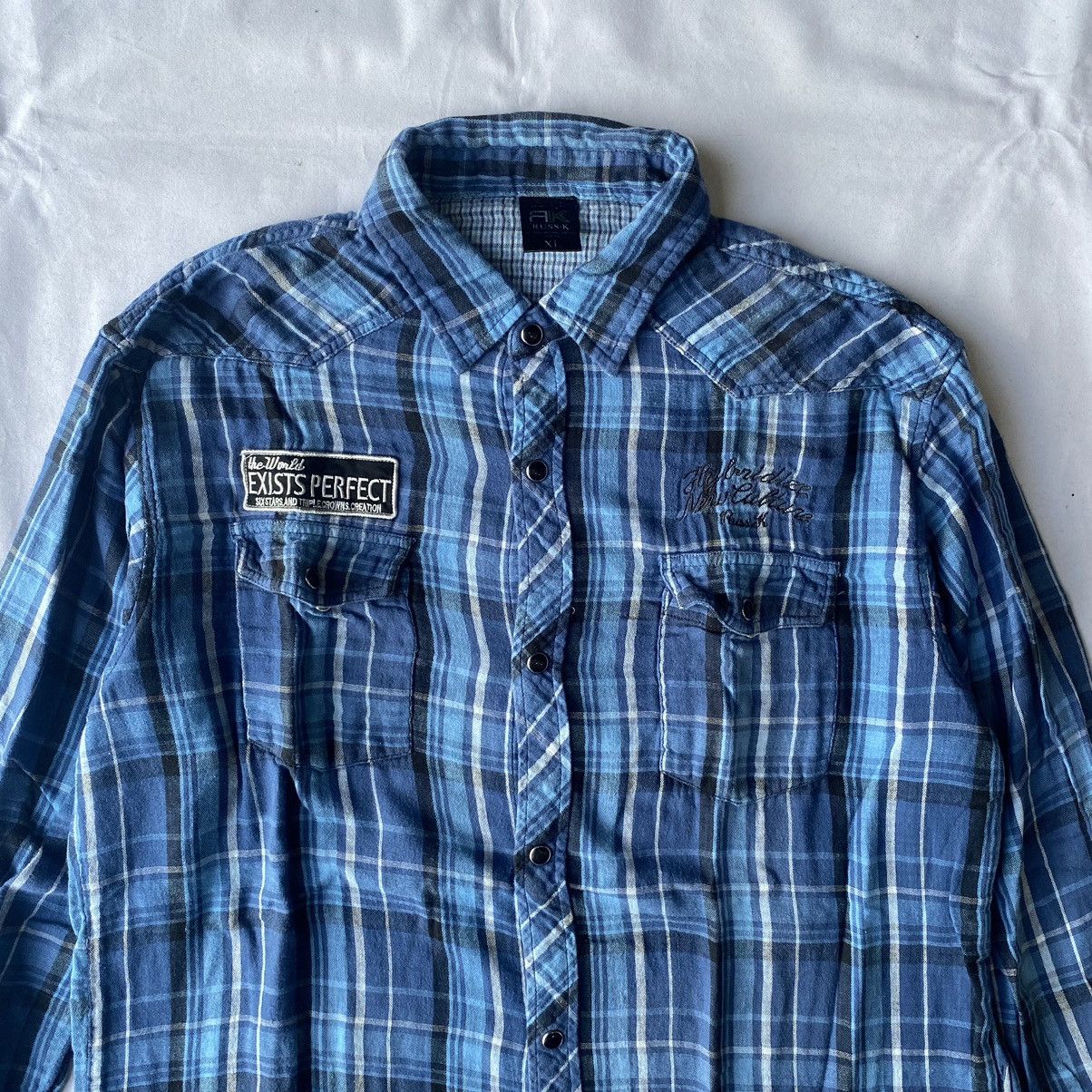 If Six Was Nine × Japanese Brand × Le Grande Bleu (L.G.B.) Japanese Style Russ-K Flannel and Plaid Button Up Shirt Size US XL / EU 56 / 4 - 3 Thumbnail