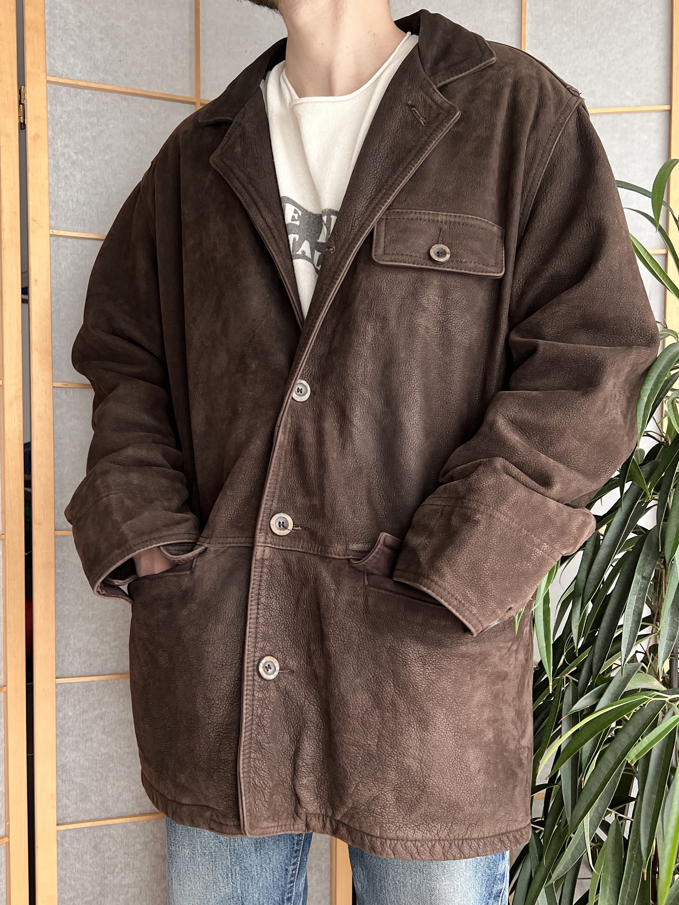 Marlboro Classics Archive! Marlboro Classics vintage 90s leather coat jacket Size US XXL / EU 58 / 5 - 1 Thumbnail