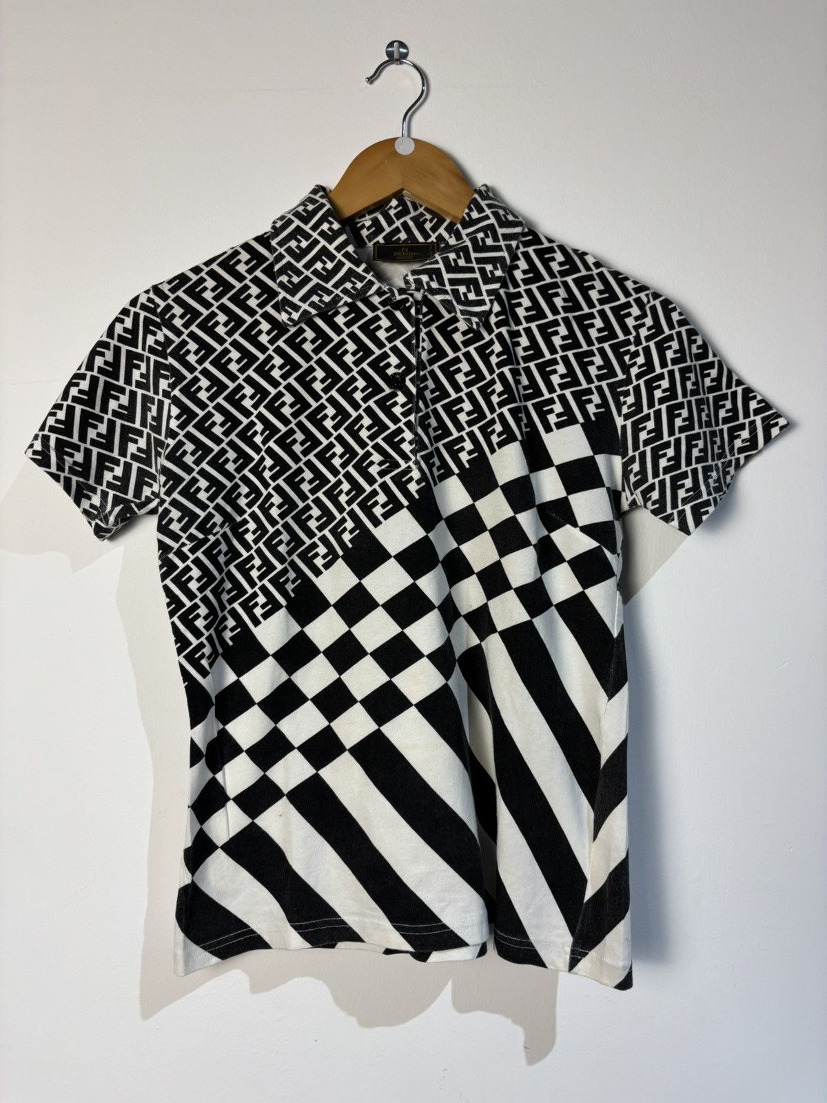 Fendi Fendi Monogram polo tee Size S / US 4 / IT 40 - 1 Thumbnail