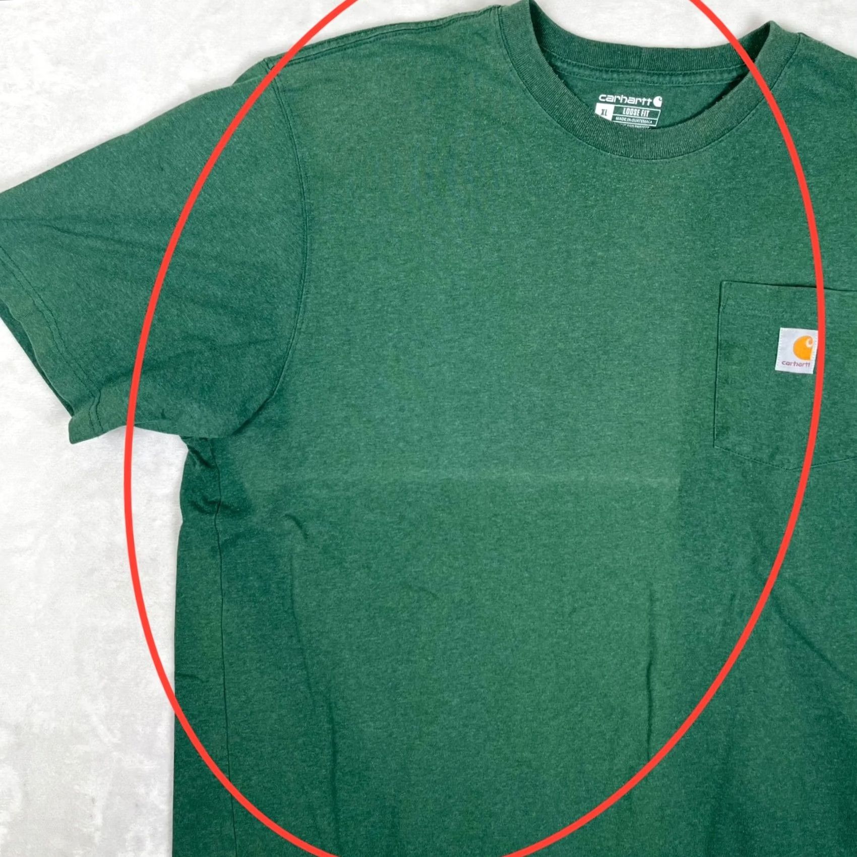Carhartt Carhartt T-Shirt Pocket Knit Cotton Green XL Men Sun Faded Grunge Outdoor 2020-2029 Regular Crew Neck Short Sleeve Size US XL / EU 56 / 4 - 2 Thumbnail