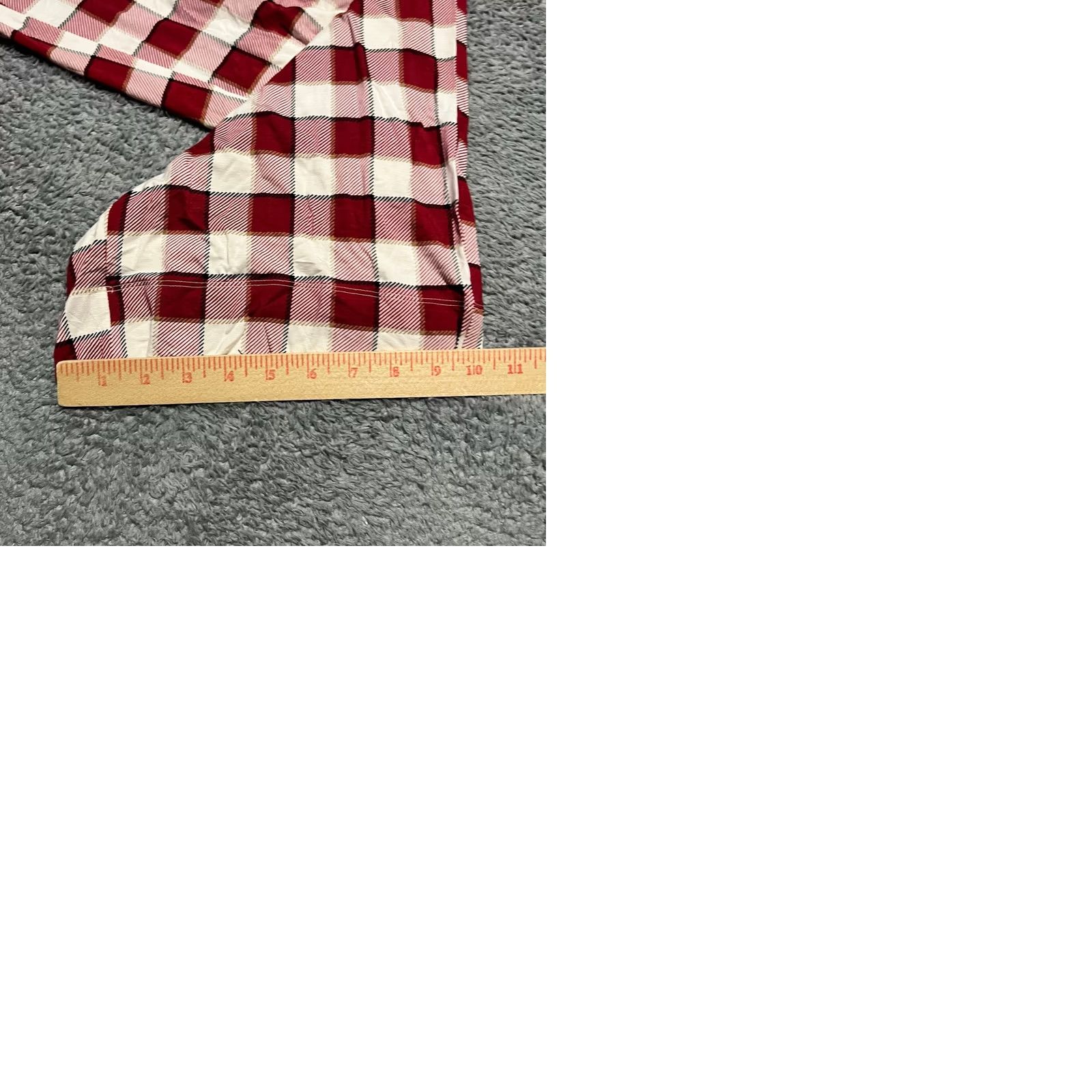 Vintage Soma Pajama Lounge Pants Womens XXL Red Plaid Stretch Sleep Pants Size 40" / US 18 - 9 Thumbnail